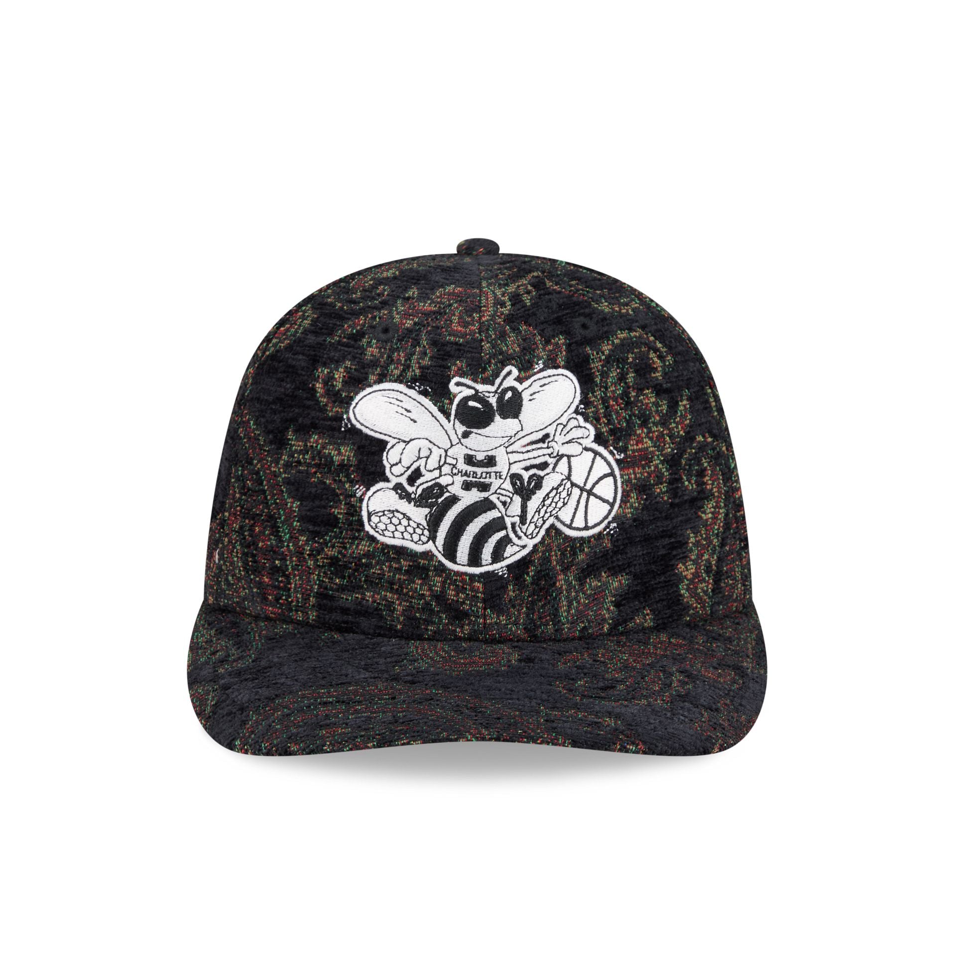 Charlotte Hornets Three Looms Jacquard Chenille 59FIFTY Fitted Hat - Image 2