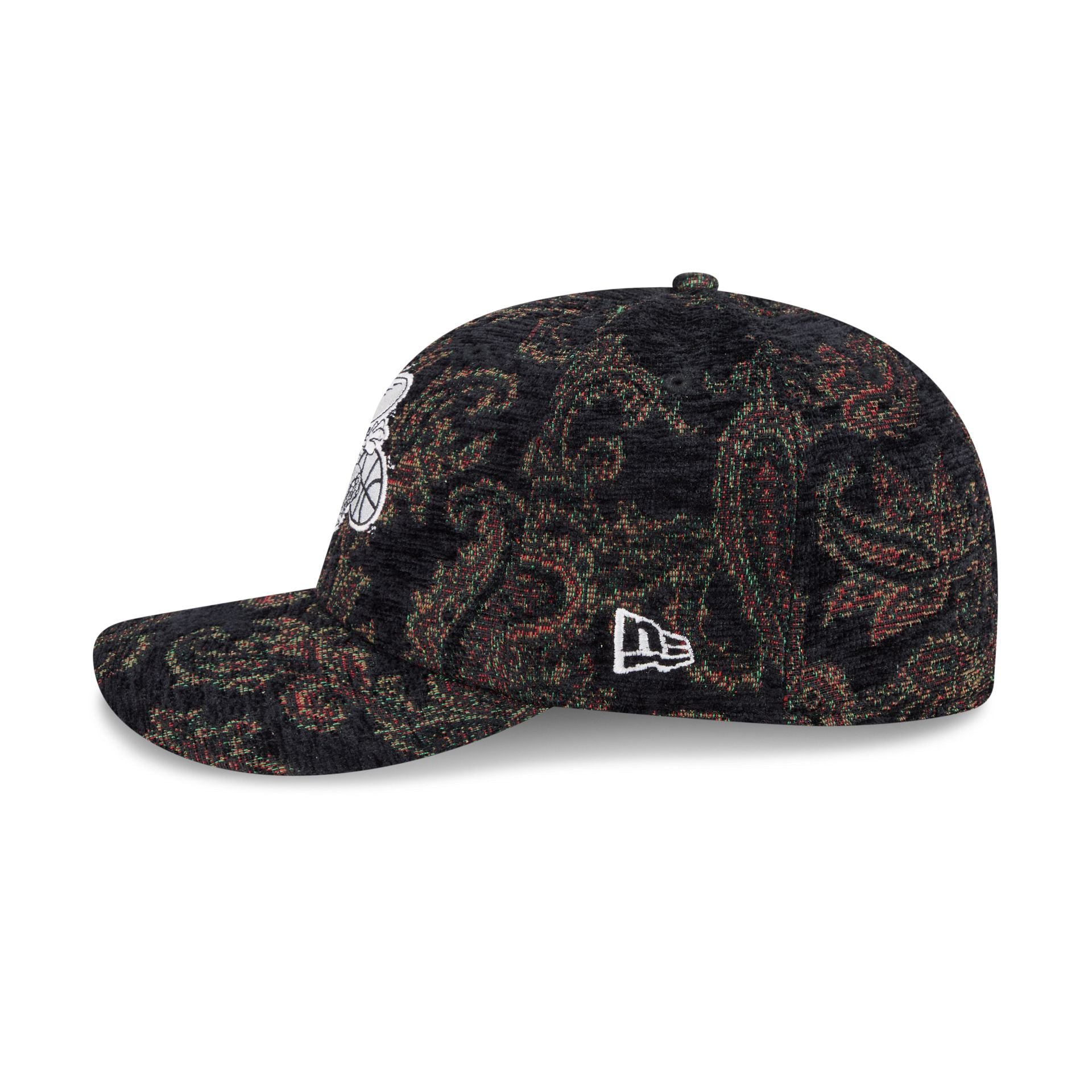 Charlotte Hornets Three Looms Jacquard Chenille 59FIFTY Fitted Hat - Image 4