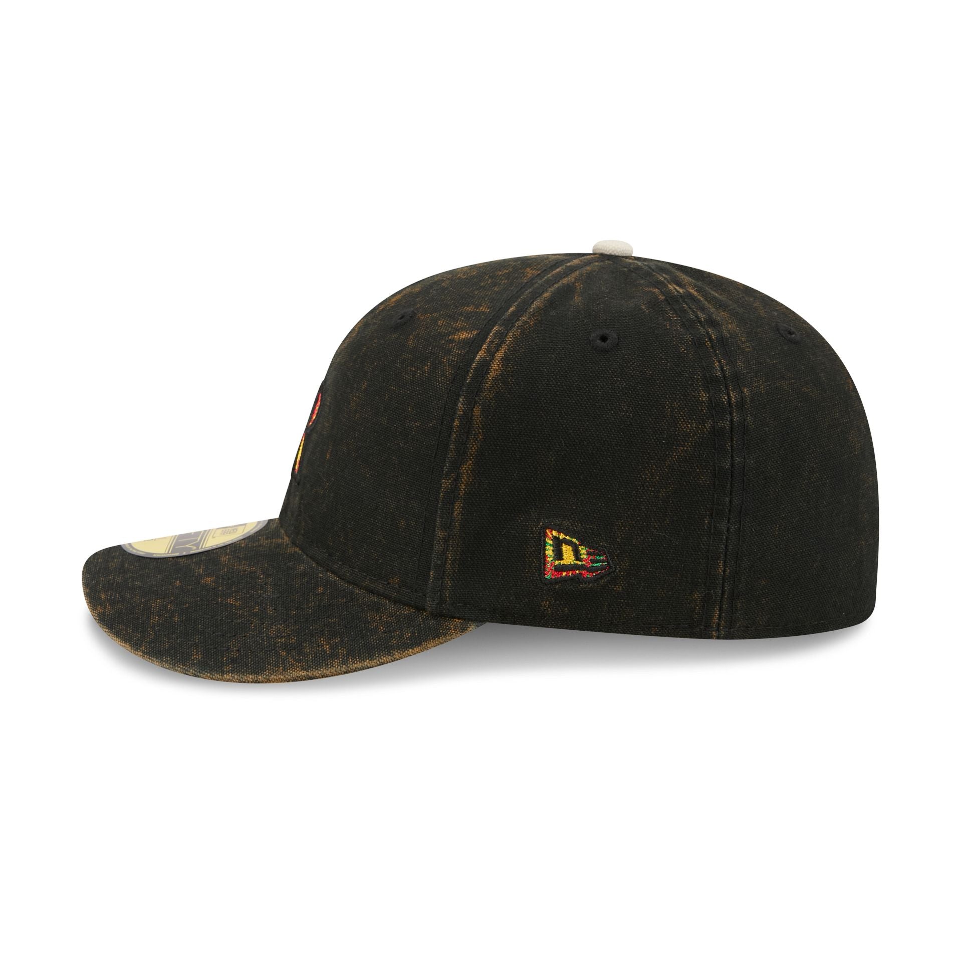 Just Caps Tie Dye Logo Colorado Rockies 59FIFTY Fitted Hat - Image 4