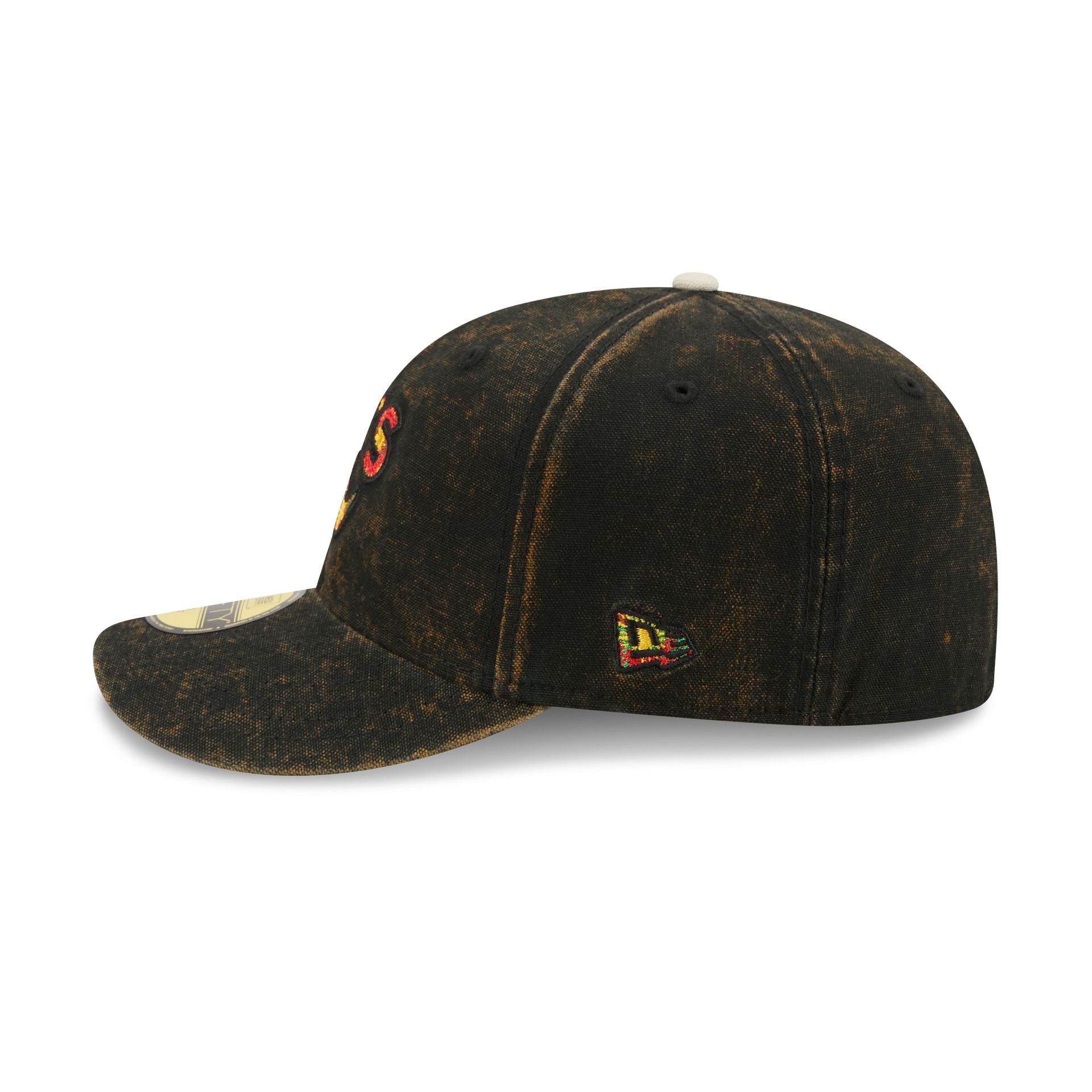Just Caps Tie Dye Logo Athletics 59FIFTY Fitted Hat - Image 4