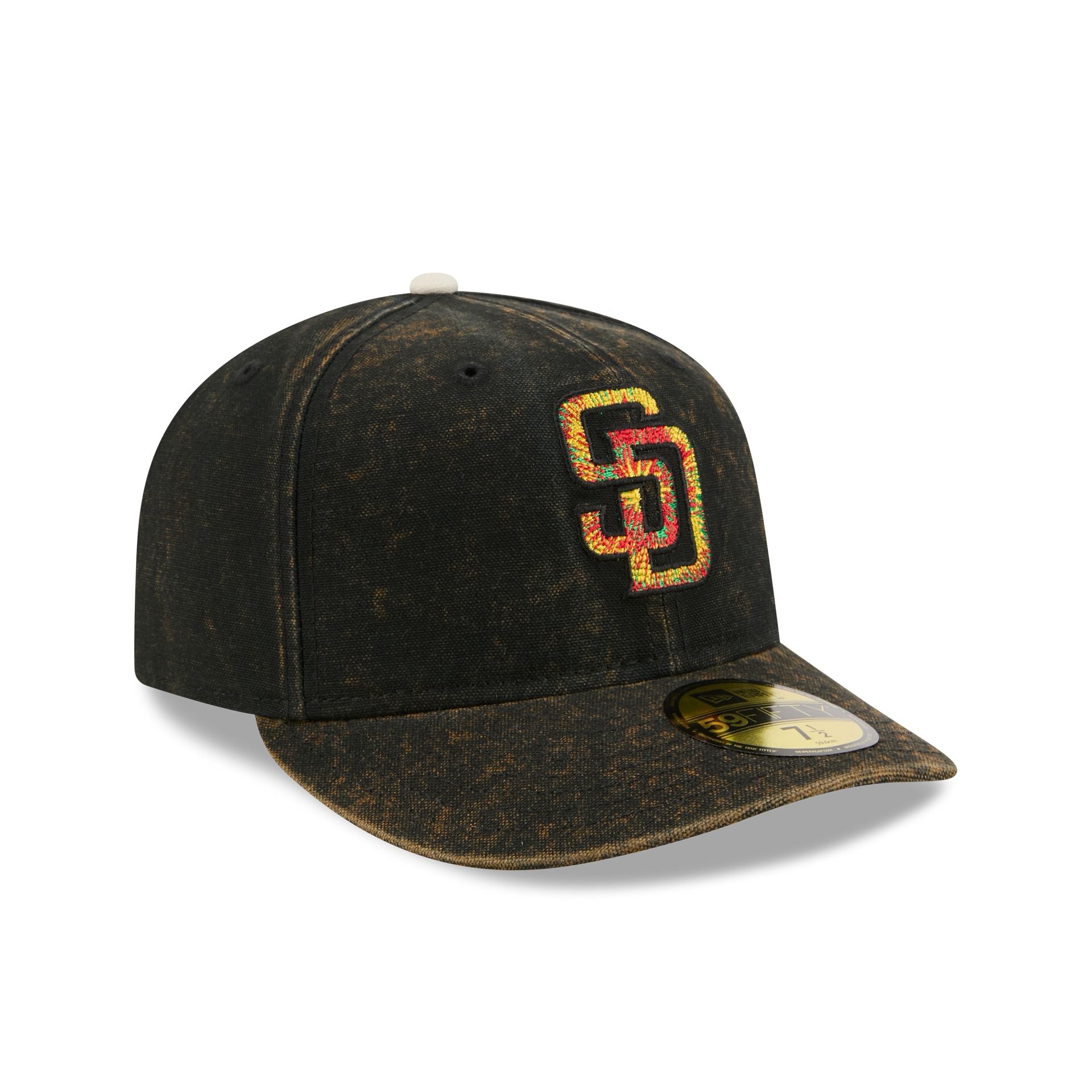 Just Caps Tie Dye Logo San Diego Padres 59FIFTY Fitted Hat - Image 3
