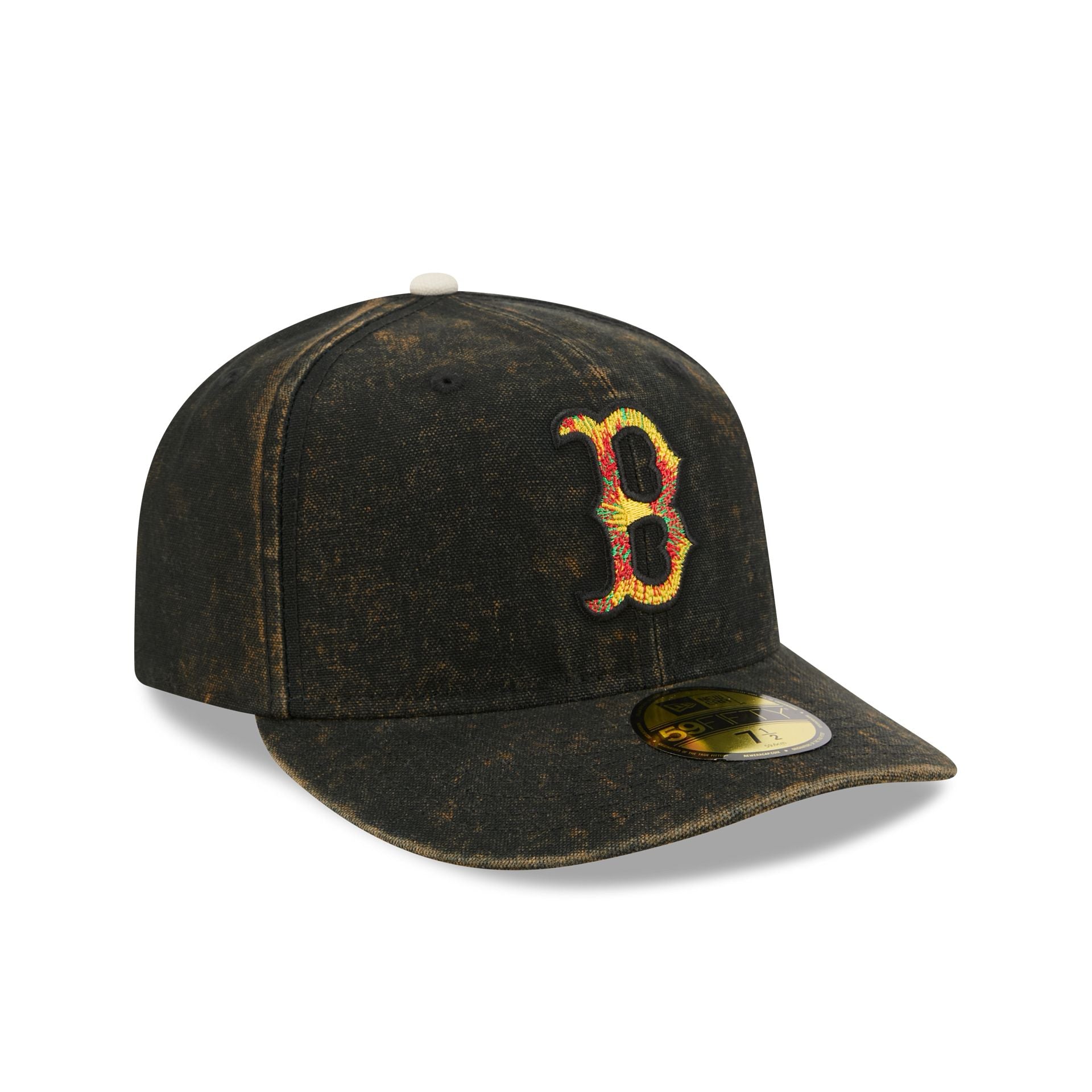 Just Caps Tie Dye Logo Boston Red Sox 59FIFTY Fitted Hat - Image 3