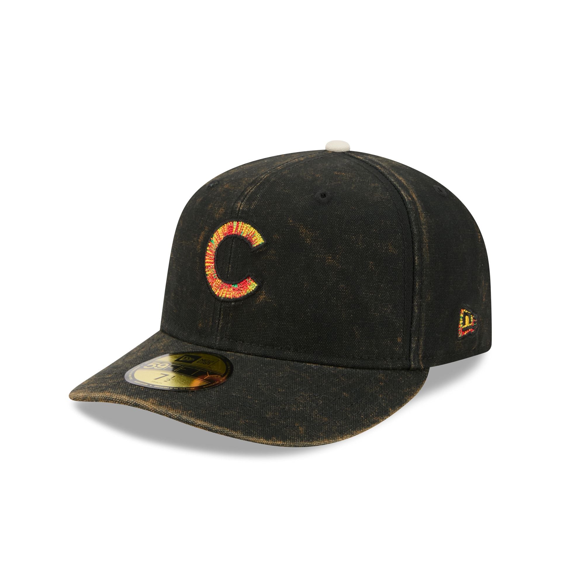 Just Caps Tie Dye Logo Chicago Cubs 59FIFTY Fitted Hat
