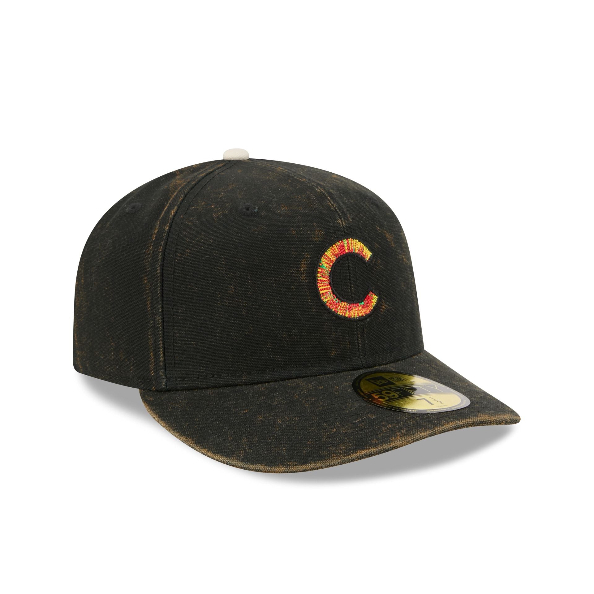 Just Caps Tie Dye Logo Chicago Cubs 59FIFTY Fitted Hat - Image 3