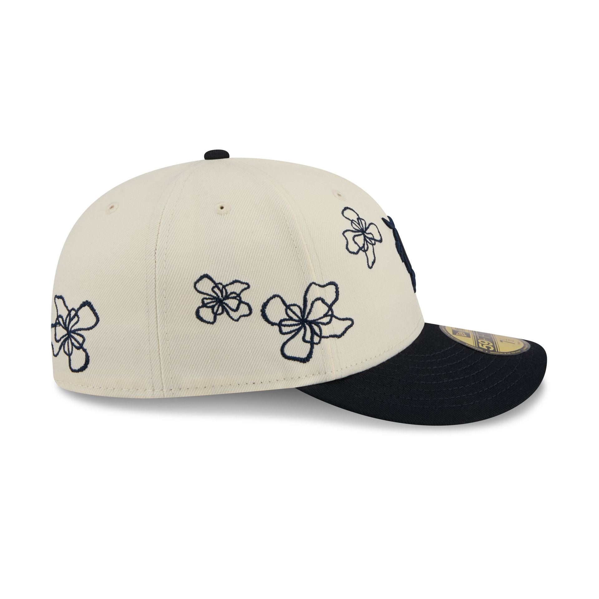 Detroit Tigers Floral Outline 59FIFTY Fitted Hat - Image 5