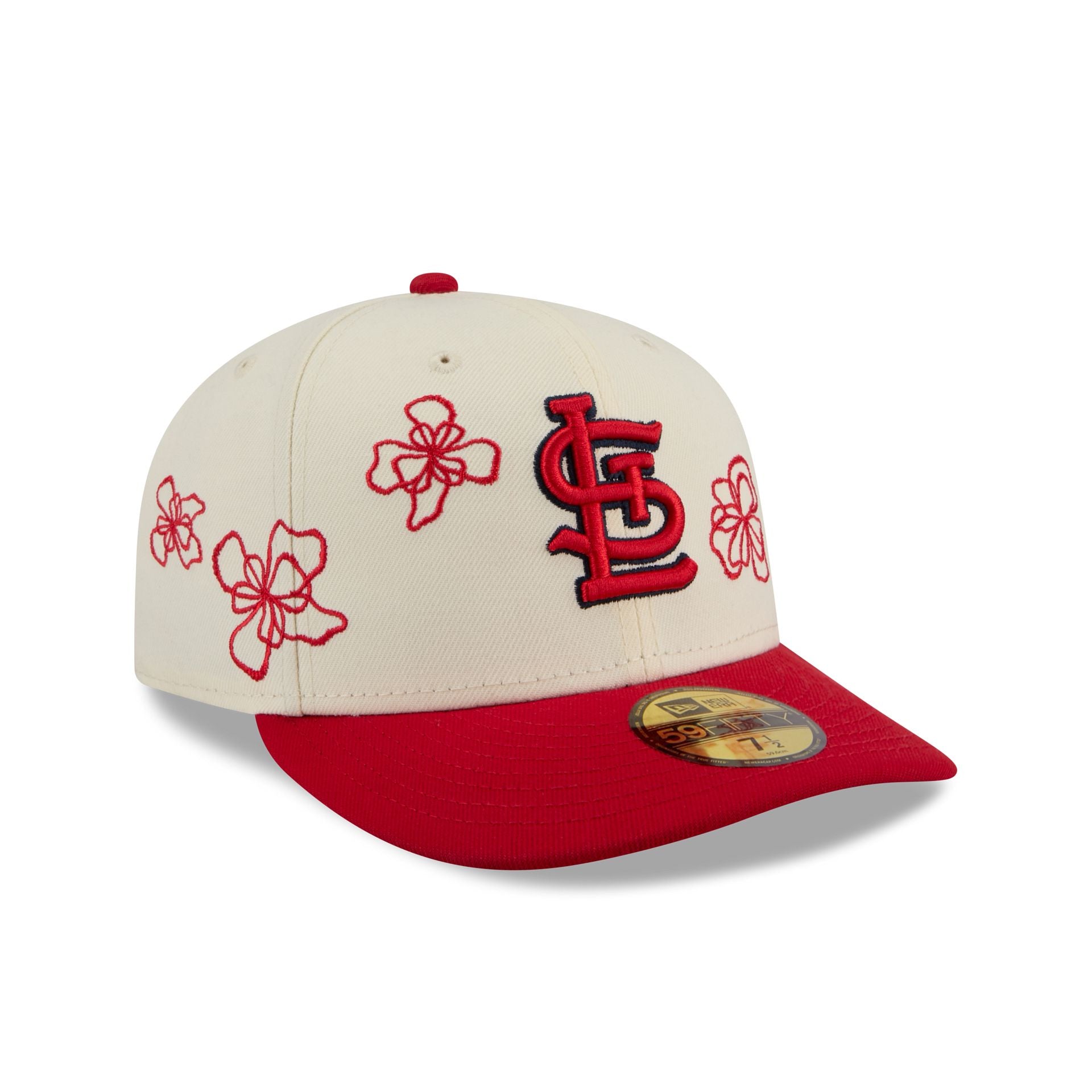 St. Louis Cardinals Floral Outline 59FIFTY Fitted Hat - Image 3
