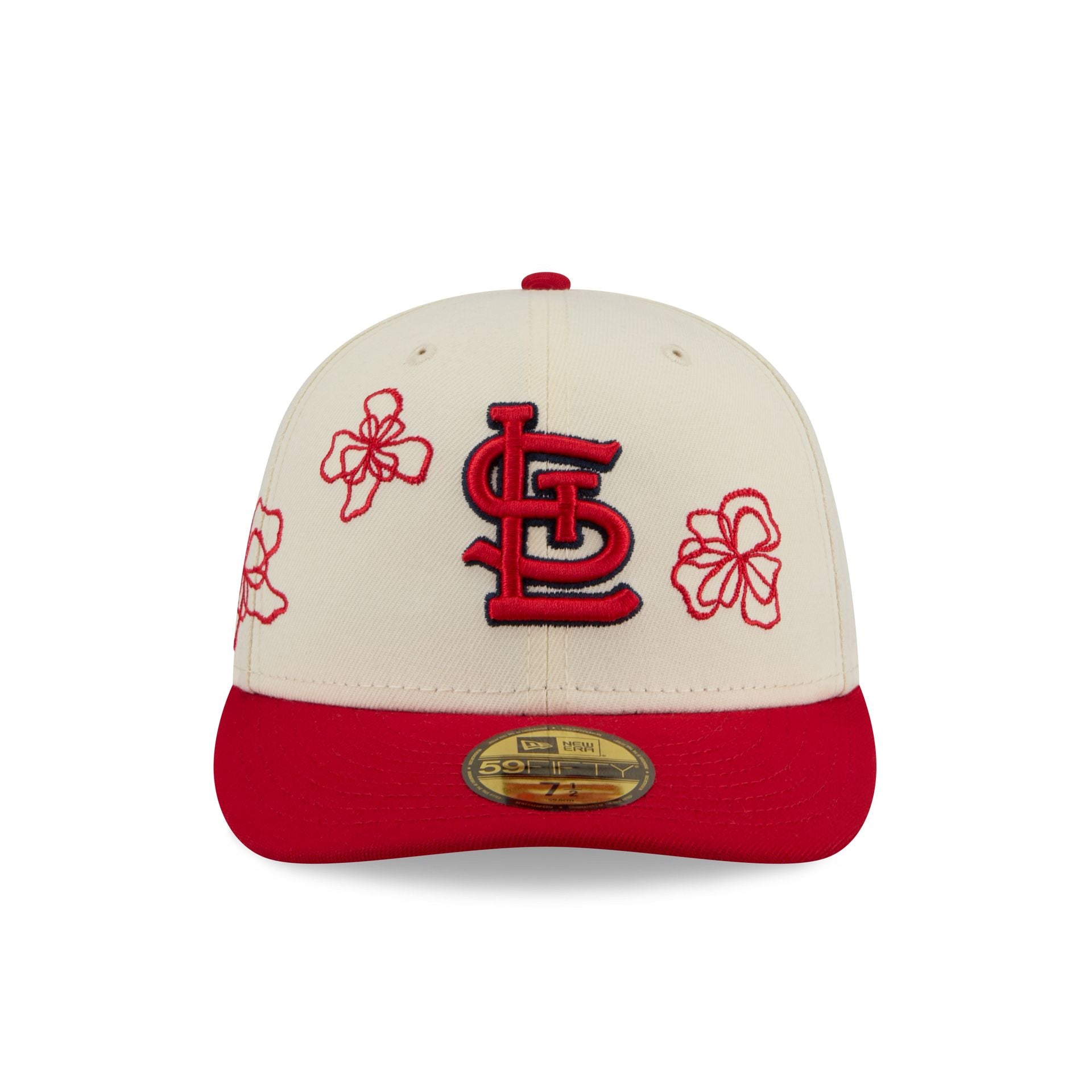 St. Louis Cardinals Floral Outline 59FIFTY Fitted Hat - Image 2