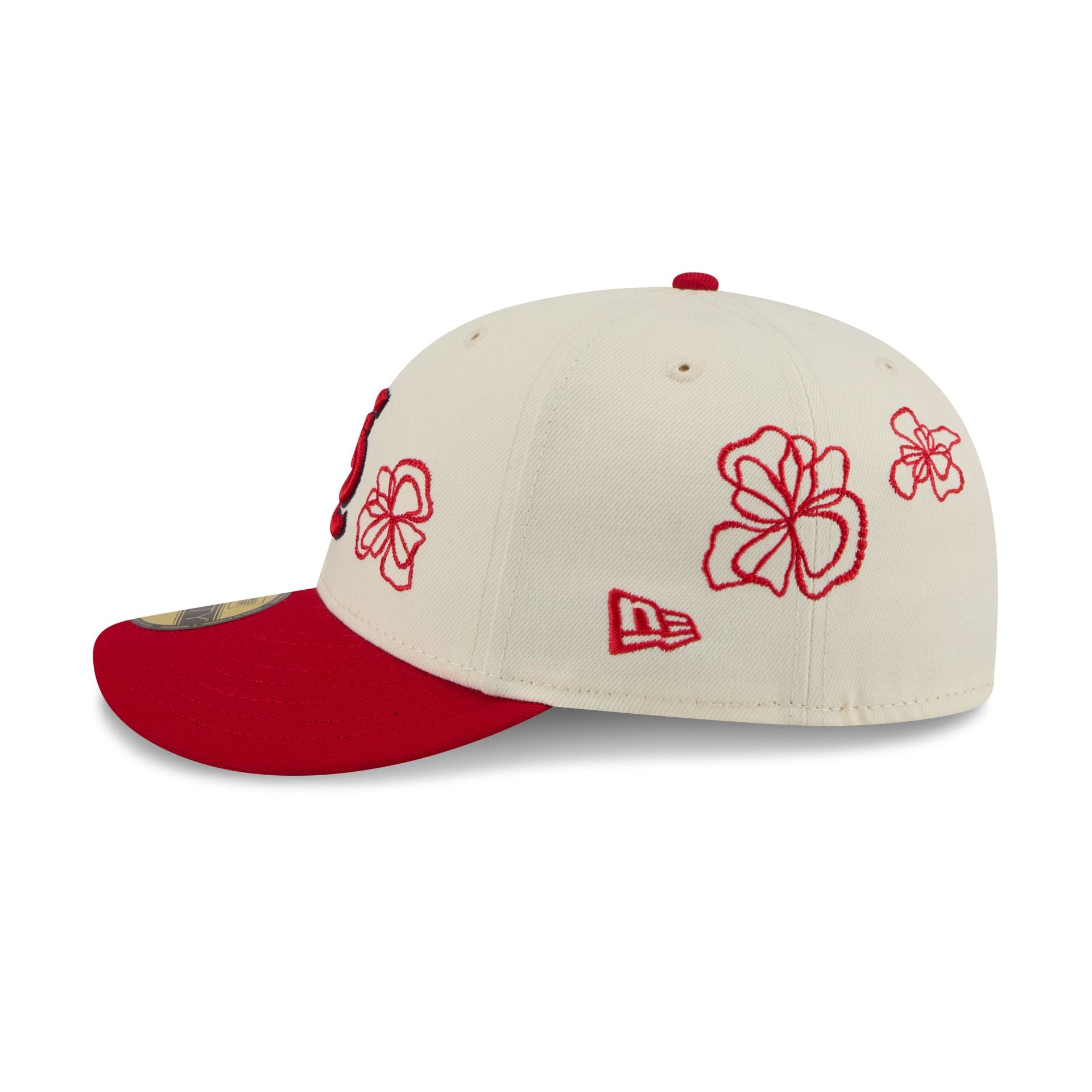 St. Louis Cardinals Floral Outline 59FIFTY Fitted Hat - Image 4