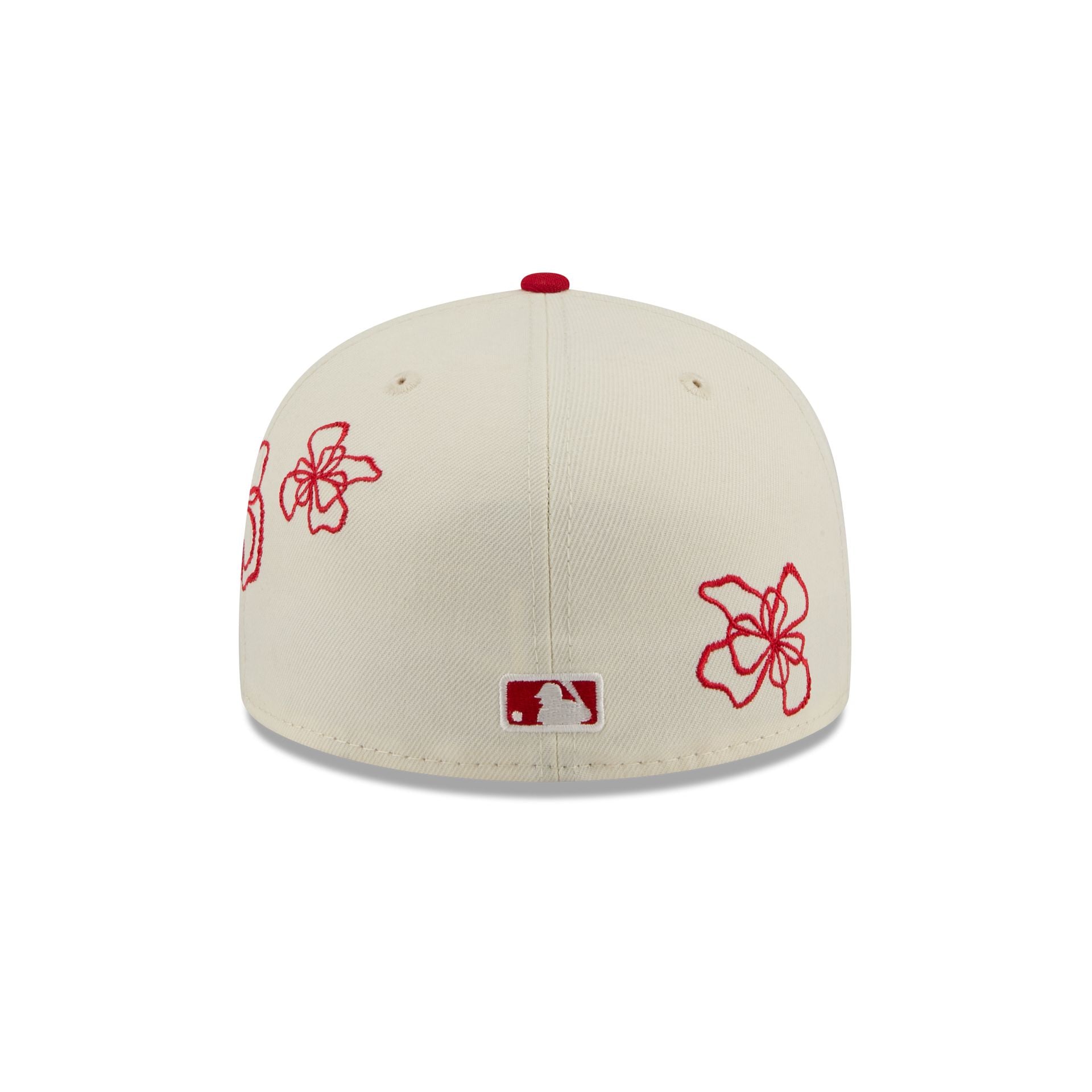Los Angeles Angels Floral Outline 59FIFTY Fitted Hat - Image 6