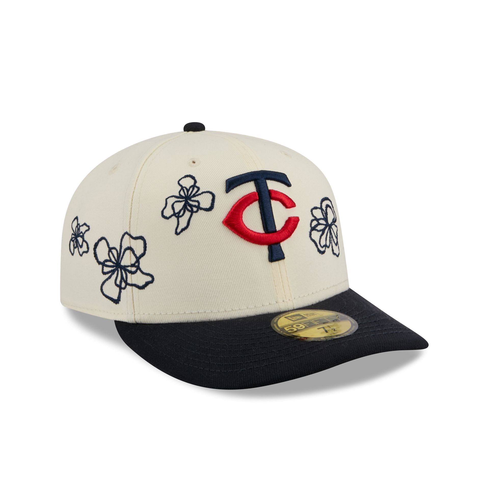 Minnesota Twins Floral Outline 59FIFTY Fitted Hat - Image 3
