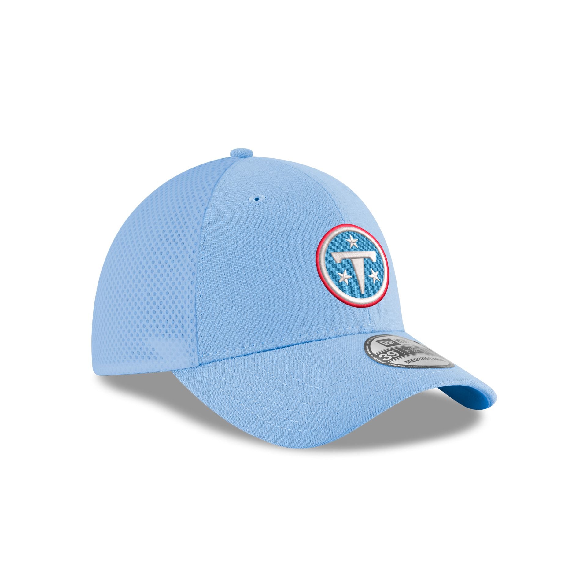 Tennessee Titans Neo Light Blue 39THIRTY Stretch Fit Hat - Image 3