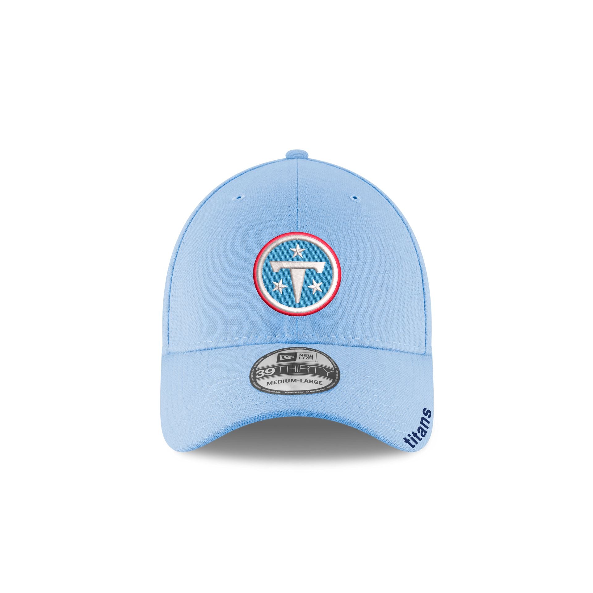 Tennessee Titans Neo Light Blue 39THIRTY Stretch Fit Hat - Image 2