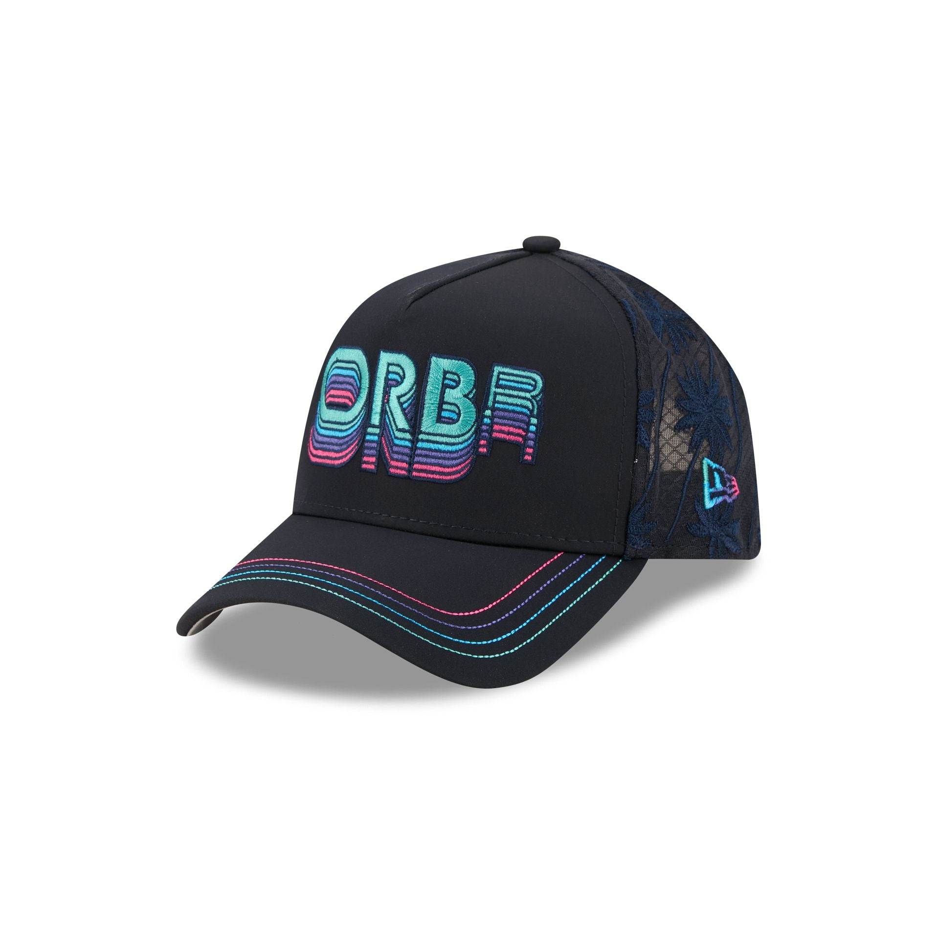 Oracle Red Bull Racing Palm Tree 9FORTY A-Frame Trucker Hat - Image 3