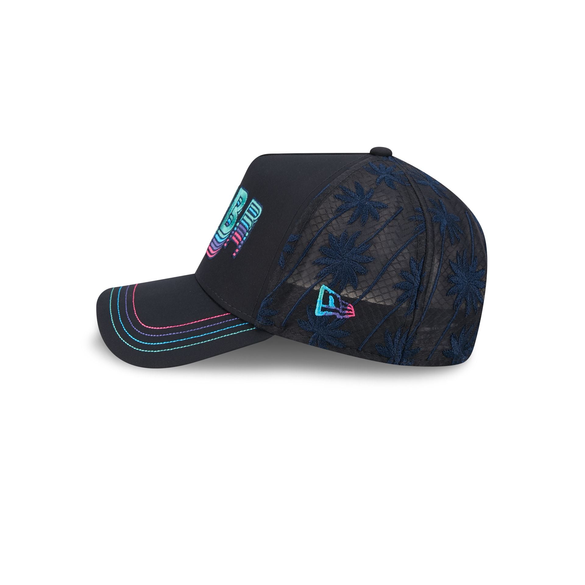 Oracle Red Bull Racing Palm Tree 9FORTY A-Frame Trucker Hat - Image 5
