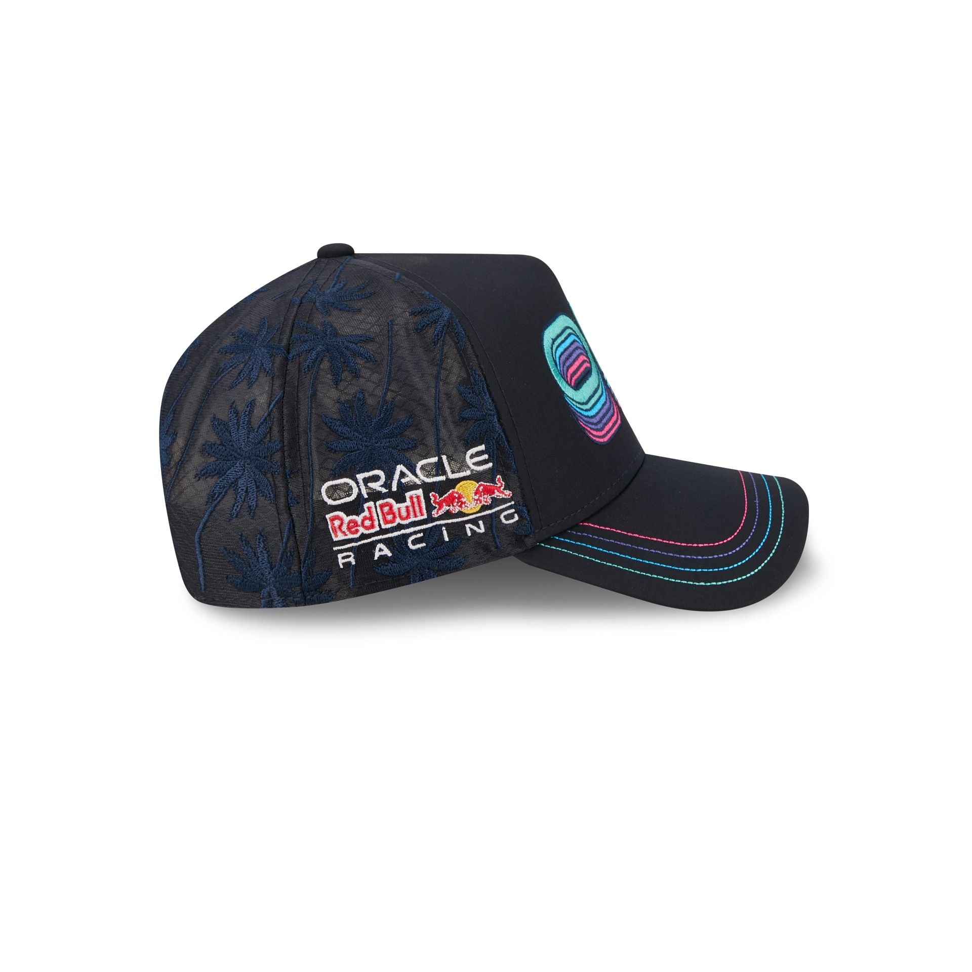 Oracle Red Bull Racing Palm Tree 9FORTY A-Frame Trucker Hat - Image 4