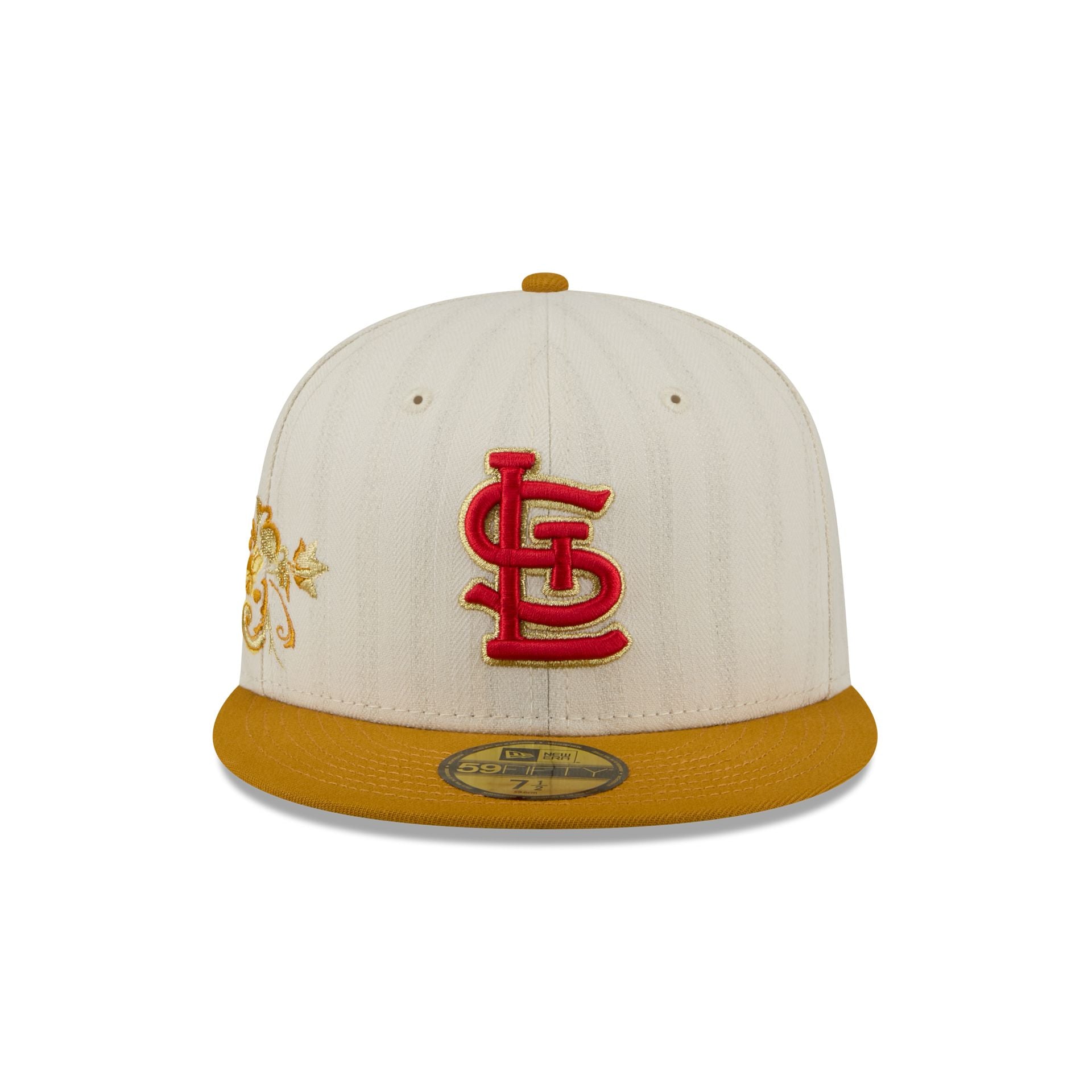 St. Louis Cardinals Chrome Herringbone 59FIFTY Fitted Hat - Image 2
