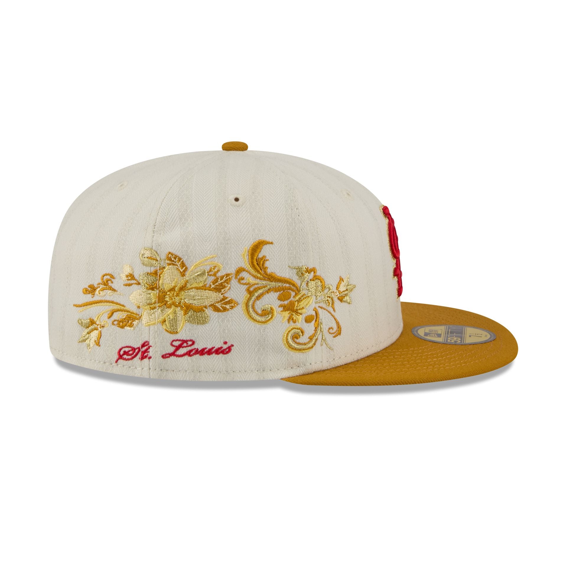St. Louis Cardinals Chrome Herringbone 59FIFTY Fitted Hat - Image 4