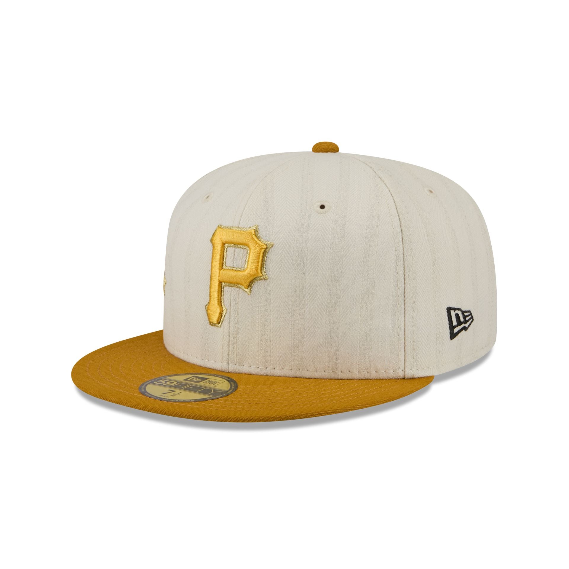 Pittsburgh Pirates Chrome Herringbone 59FIFTY Fitted Hat - Image 3