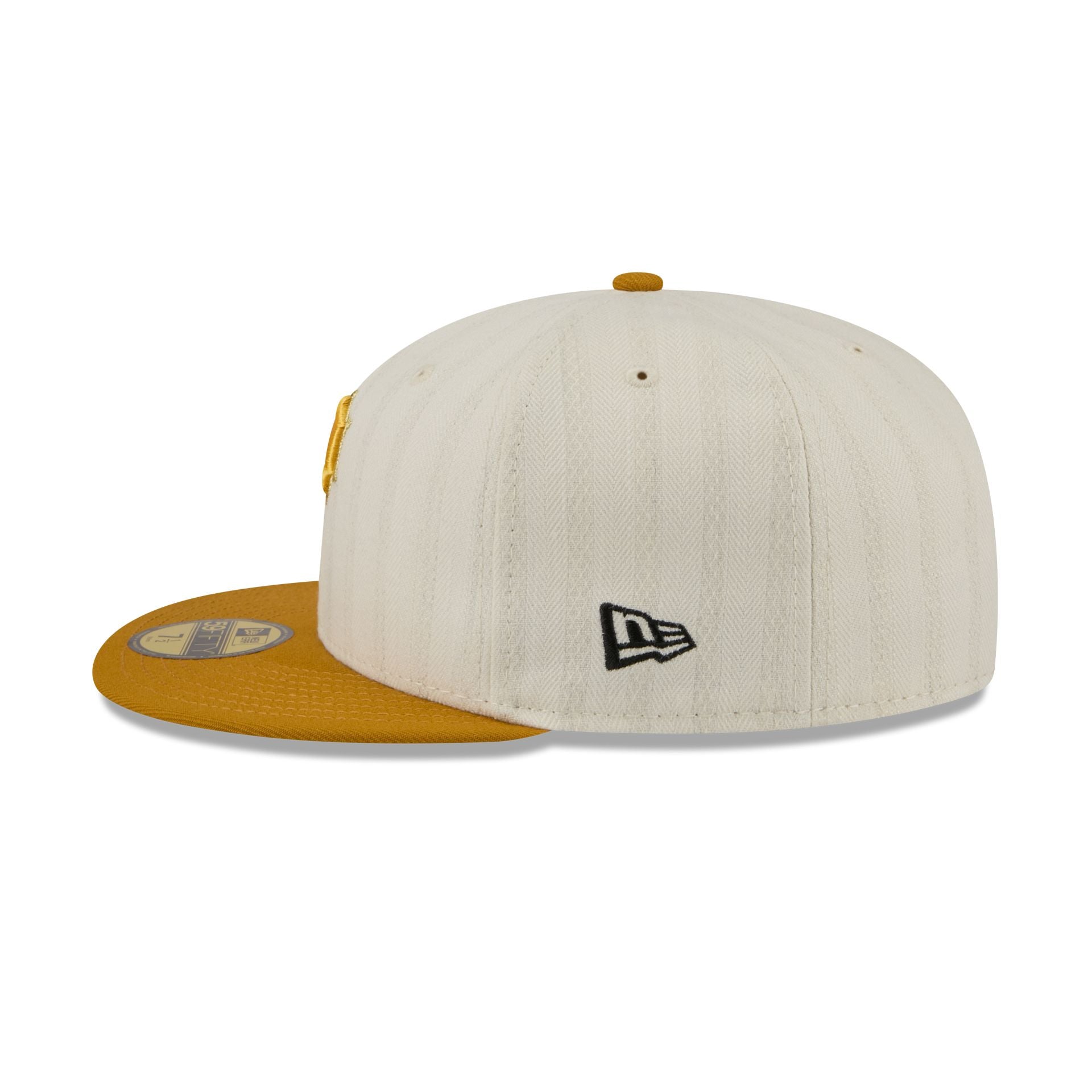 Pittsburgh Pirates Chrome Herringbone 59FIFTY Fitted Hat - Image 5