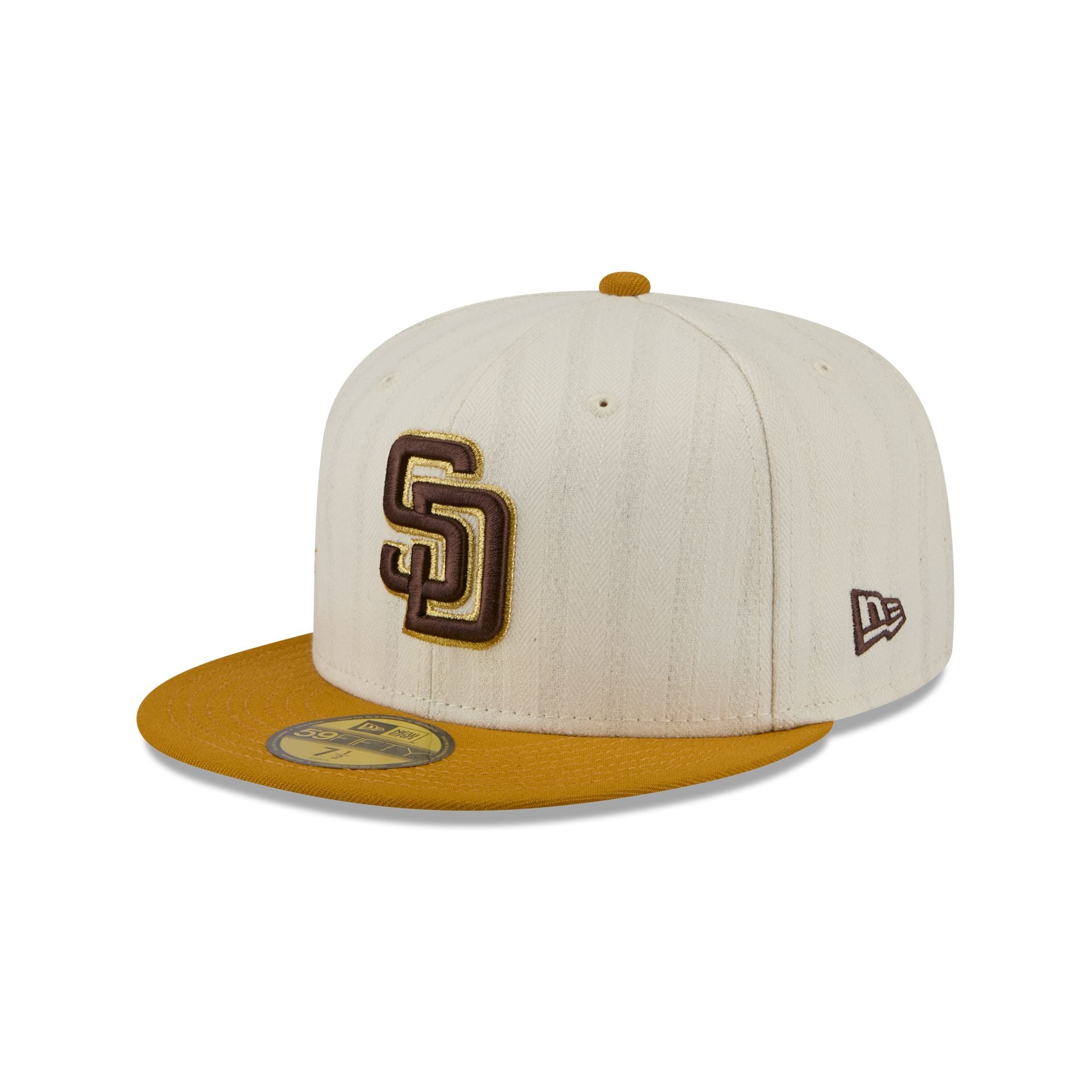 San Diego Padres Chrome Herringbone 59FIFTY Fitted Hat - Image 3