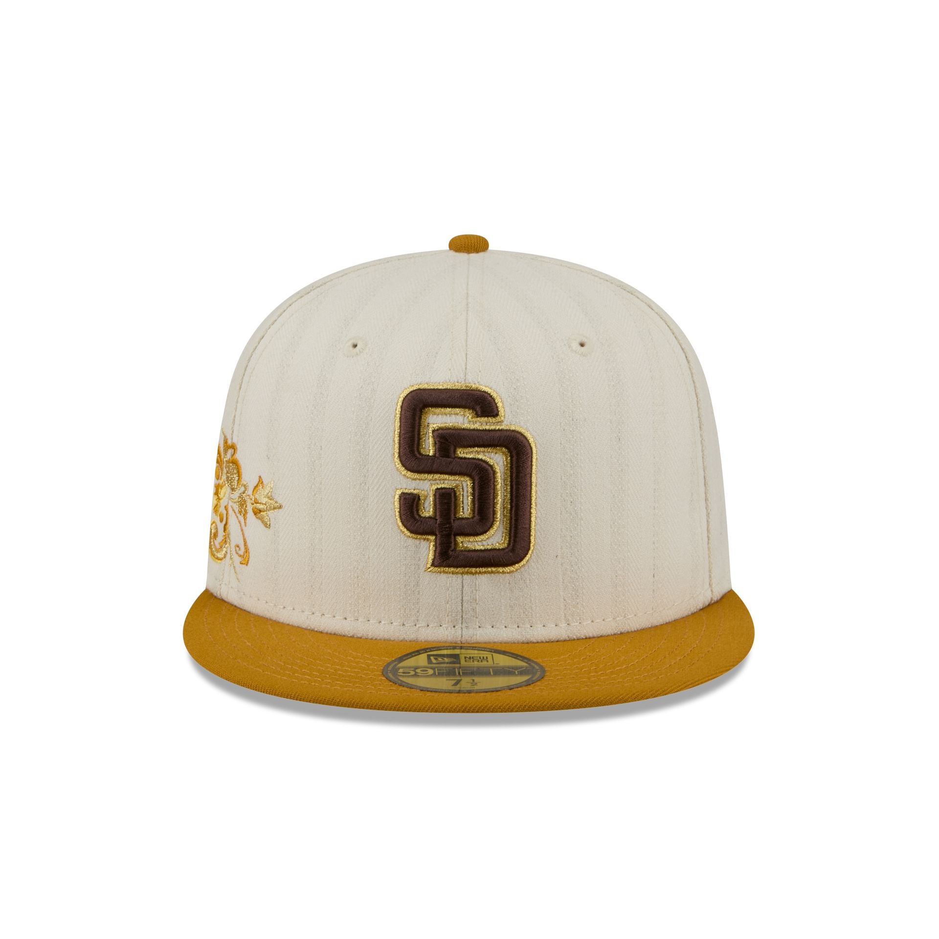 San Diego Padres Chrome Herringbone 59FIFTY Fitted Hat - Image 2