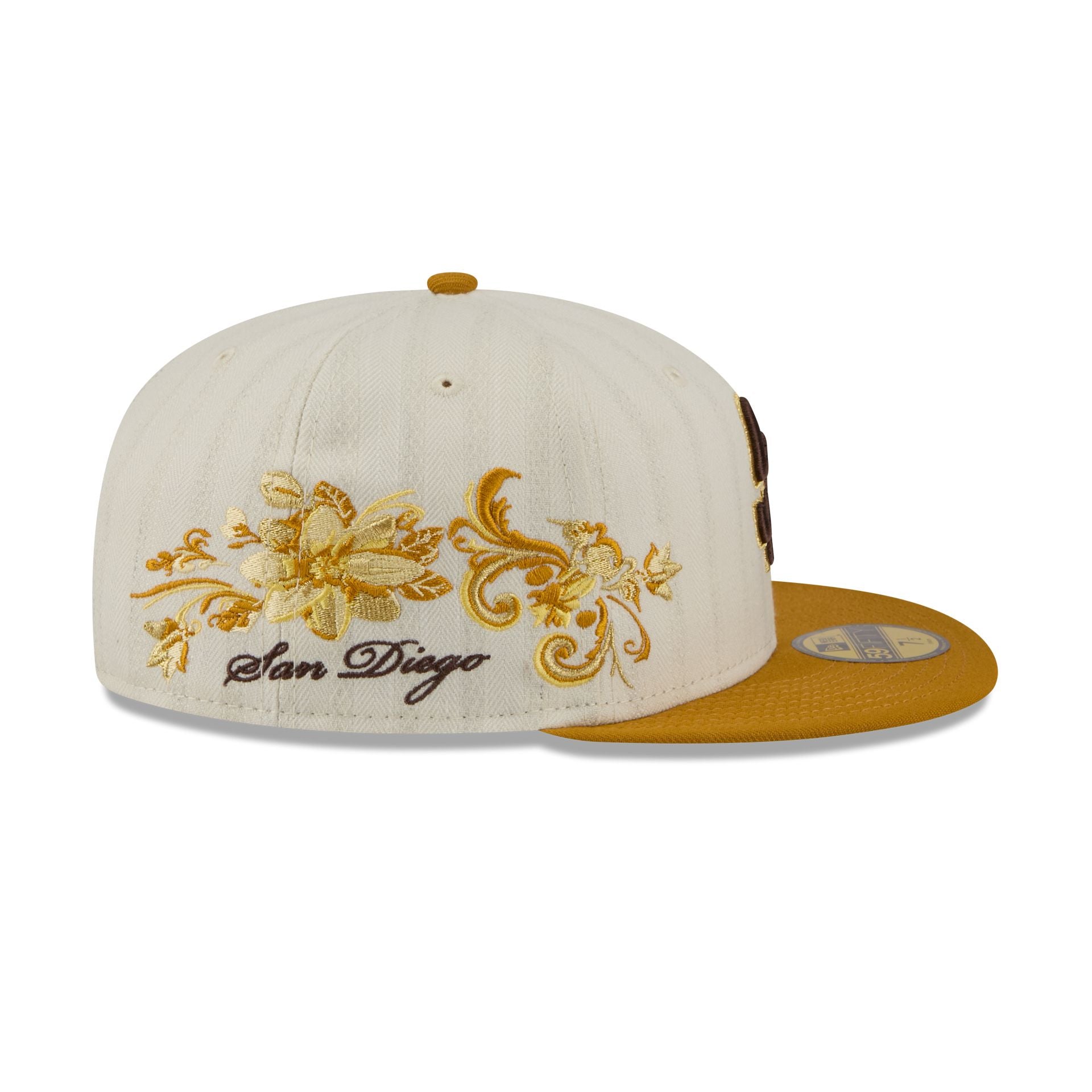 San Diego Padres Chrome Herringbone 59FIFTY Fitted Hat - Image 4