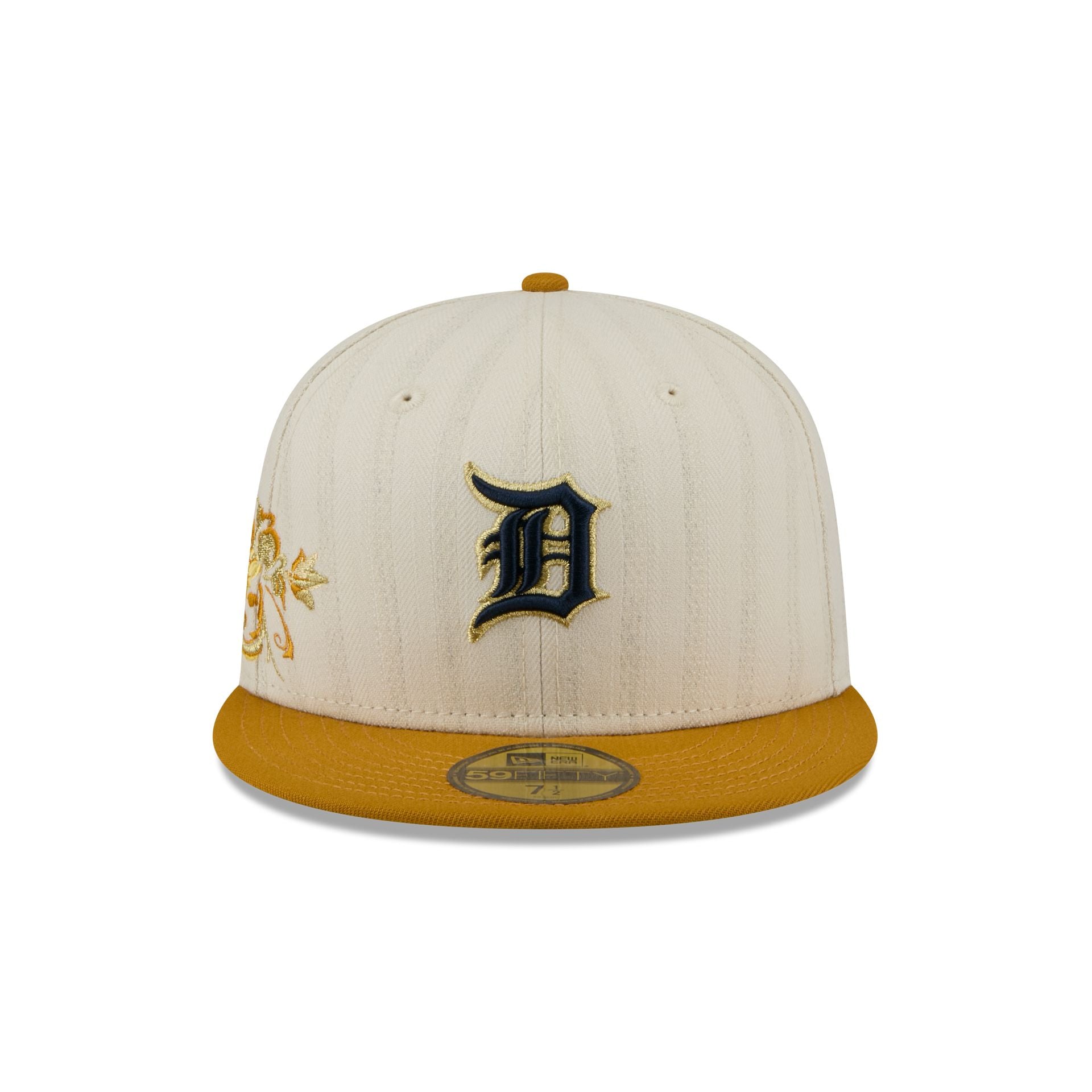 Detroit Tigers Chrome Herringbone 59FIFTY Fitted Hat - Image 2
