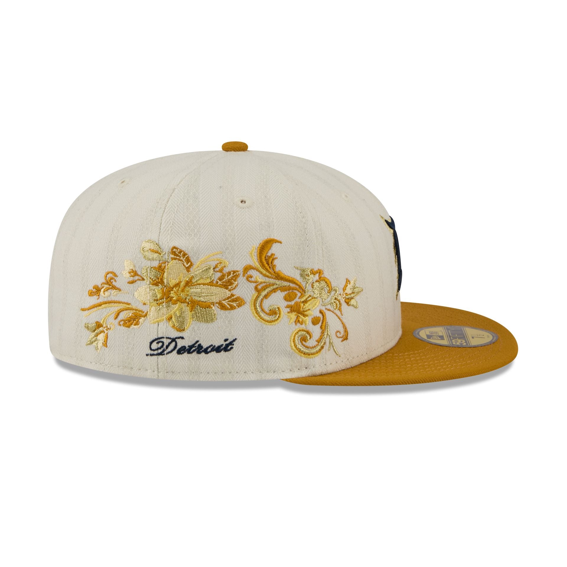 Detroit Tigers Chrome Herringbone 59FIFTY Fitted Hat - Image 4