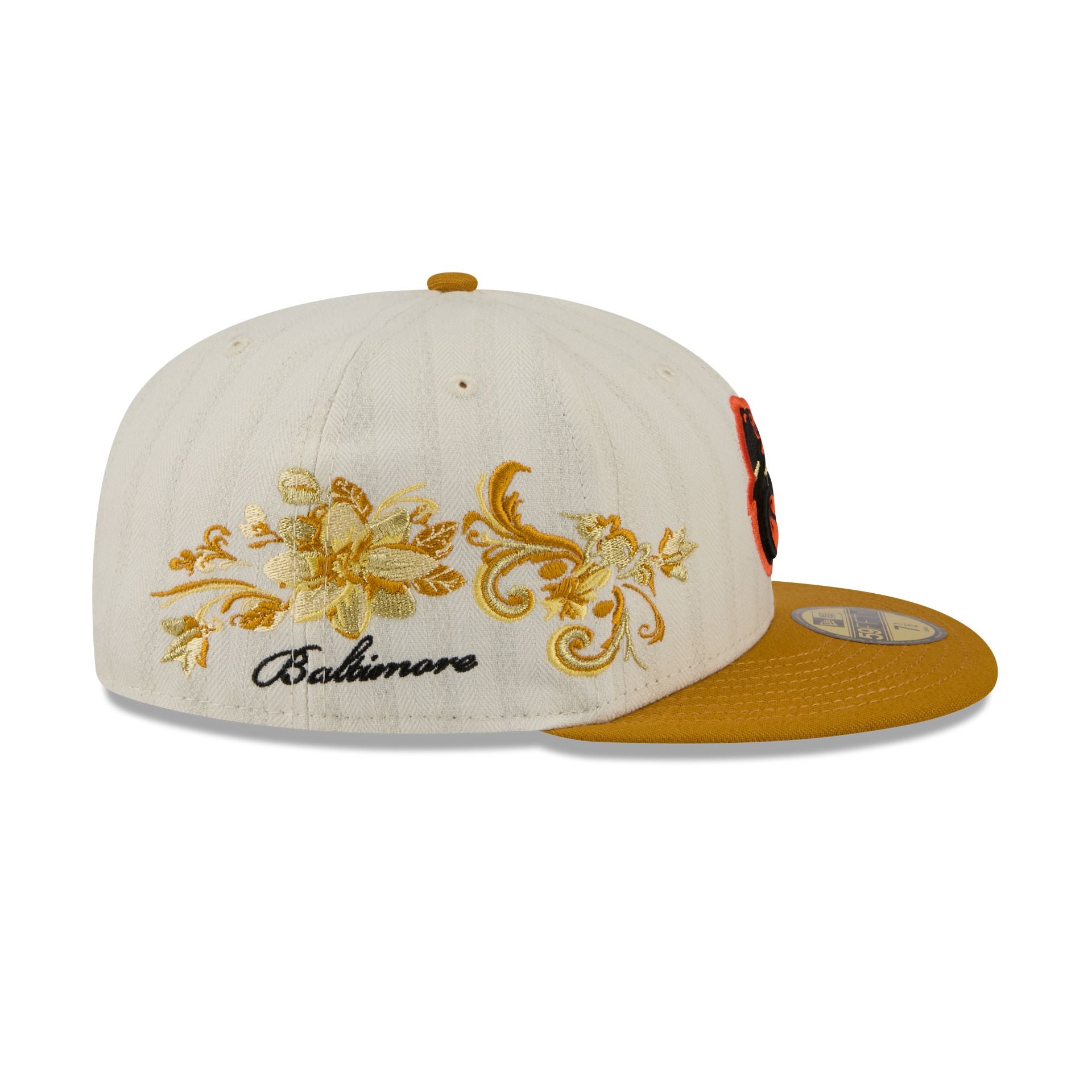 Baltimore Orioles Chrome Herringbone 59FIFTY Fitted Hat - Image 4
