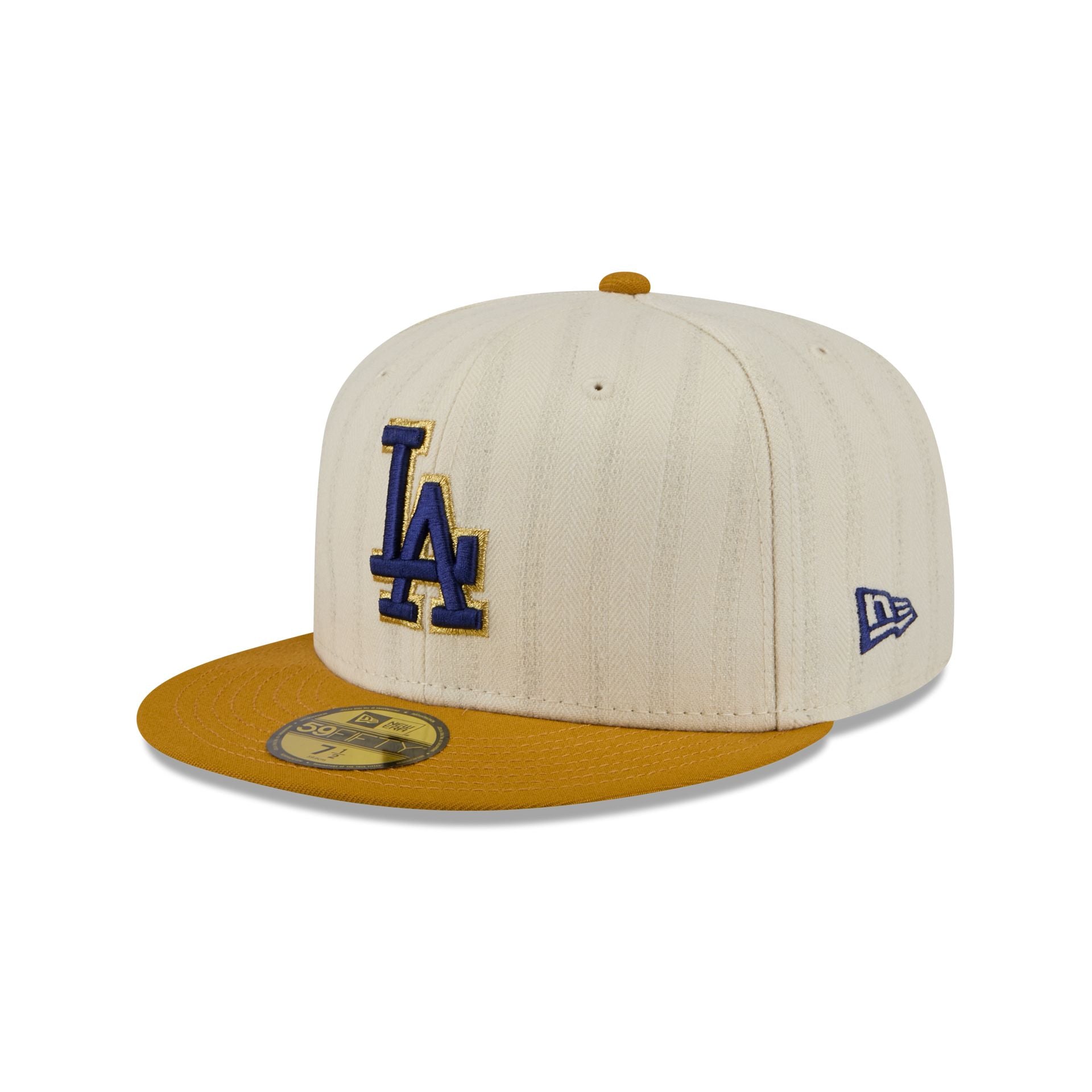 Los Angeles Dodgers Chrome Herringbone 59FIFTY Fitted Hat - Image 3