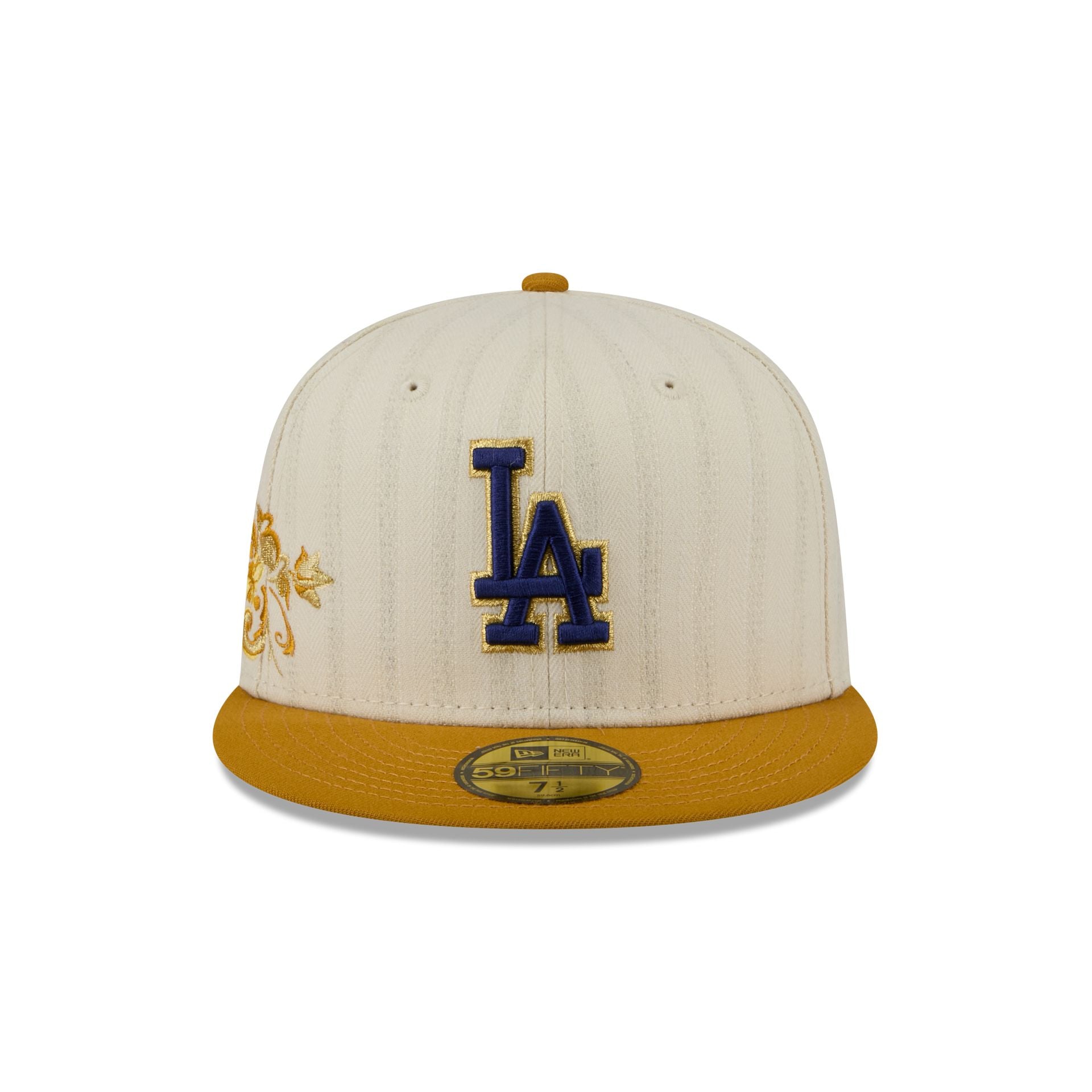 Los Angeles Dodgers Chrome Herringbone 59FIFTY Fitted Hat - Image 2