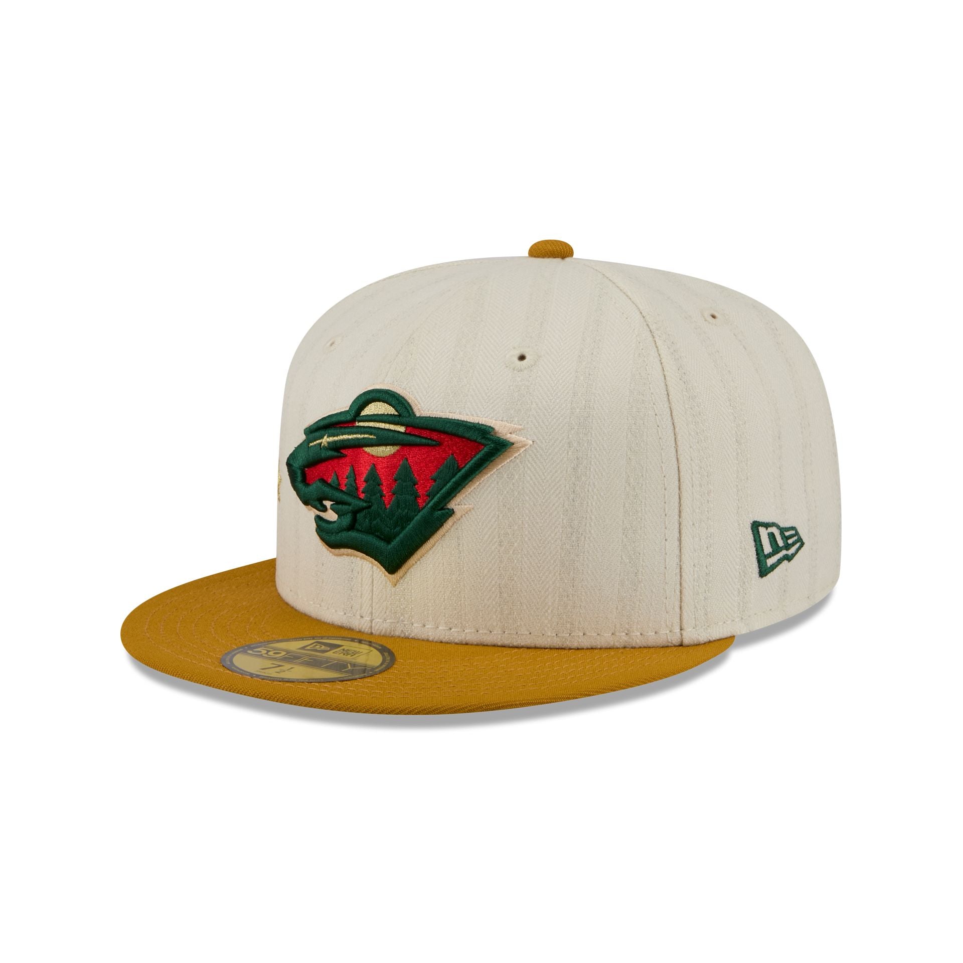 Minnesota Wild Chrome Herringbone 59FIFTY Fitted Hat - Image 3