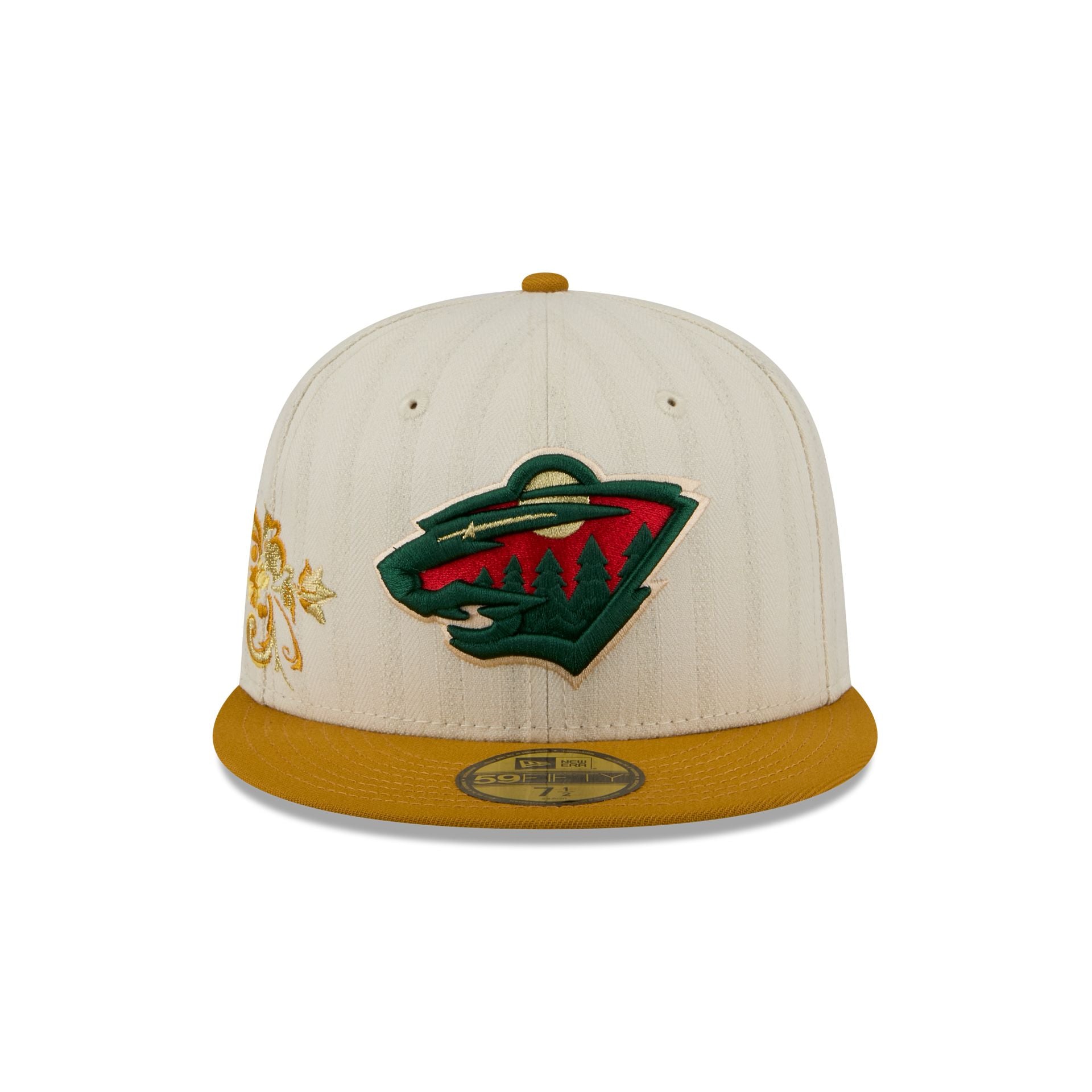 Minnesota Wild Chrome Herringbone 59FIFTY Fitted Hat - Image 2
