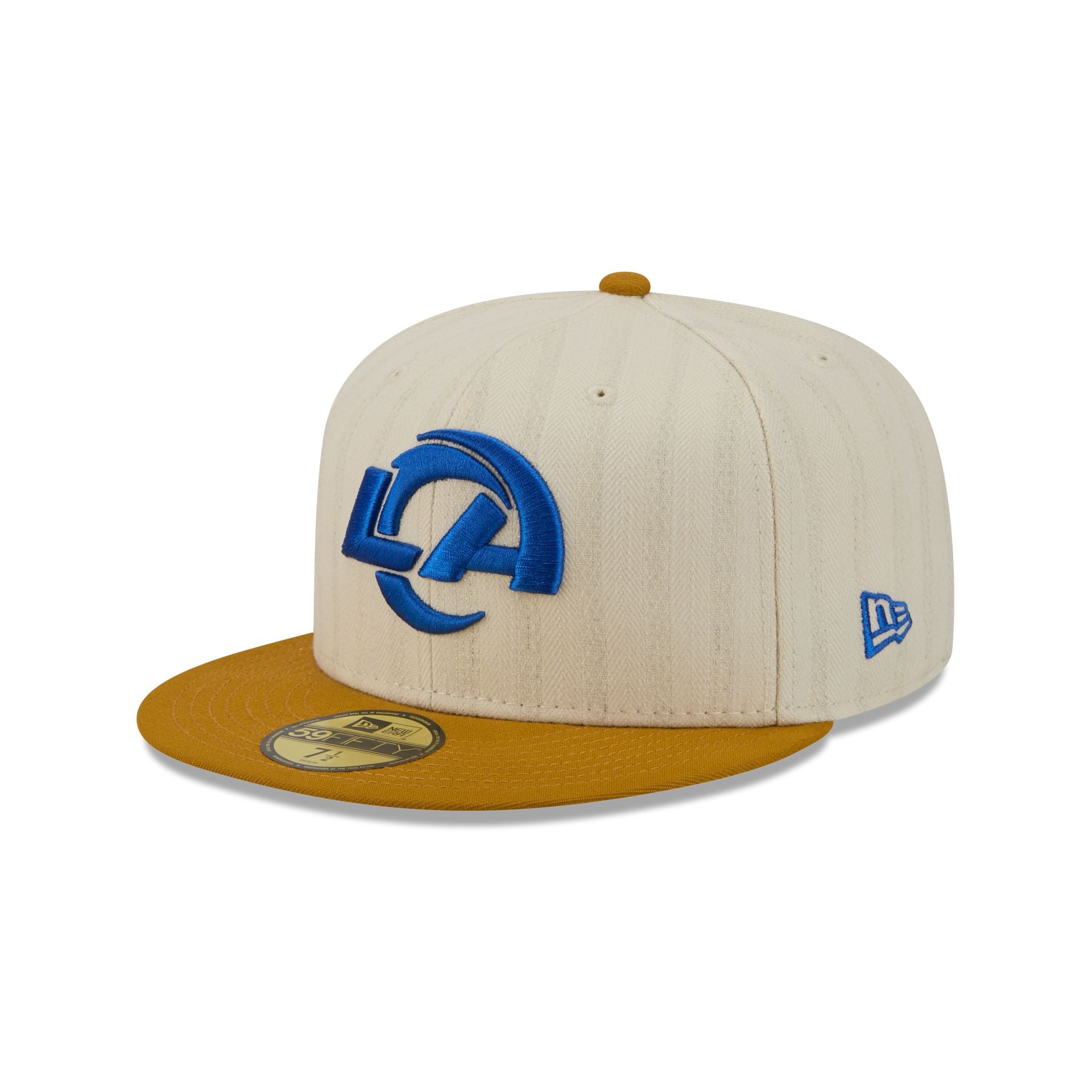 Los Angeles Rams Chrome Herringbone 59FIFTY Fitted Hat - Image 3