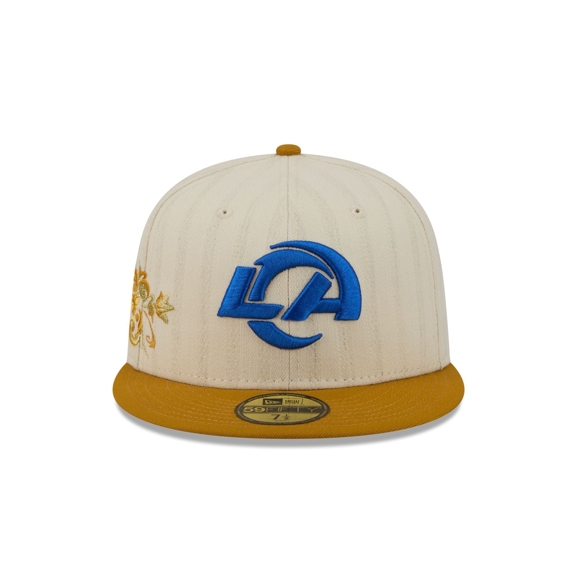 Los Angeles Rams Chrome Herringbone 59FIFTY Fitted Hat - Image 2