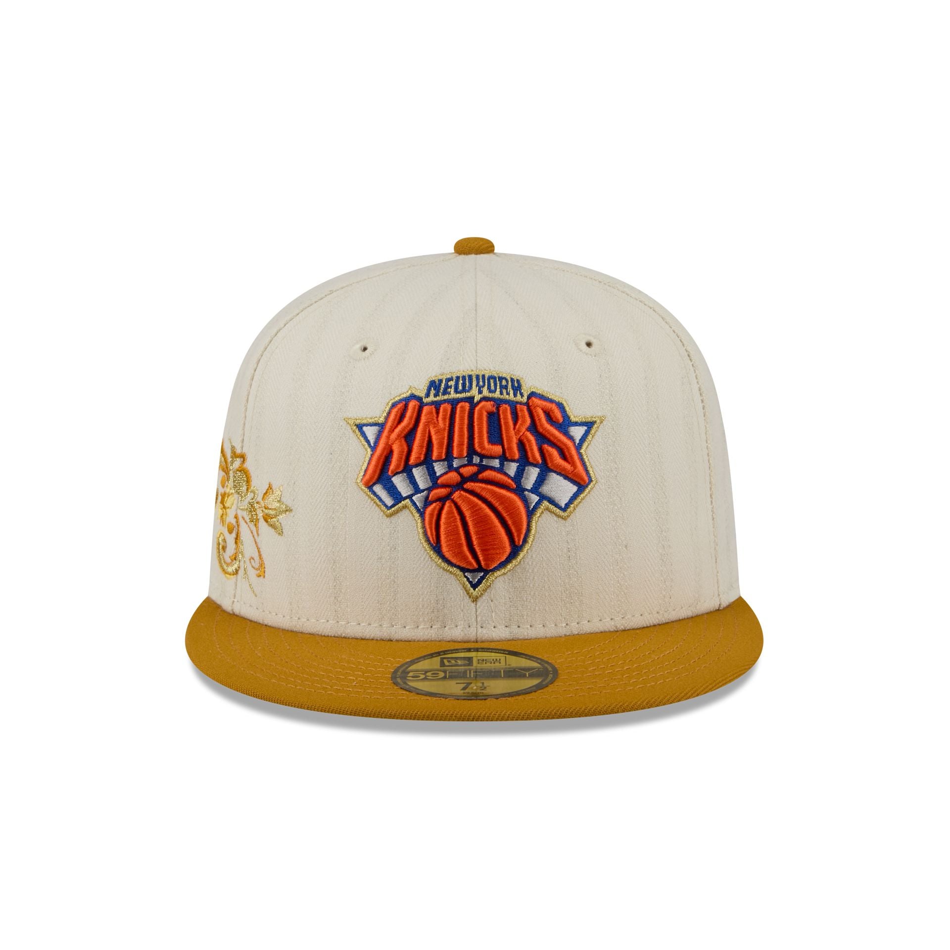 New York Knicks Chrome Herringbone 59FIFTY Fitted Hat - Image 2