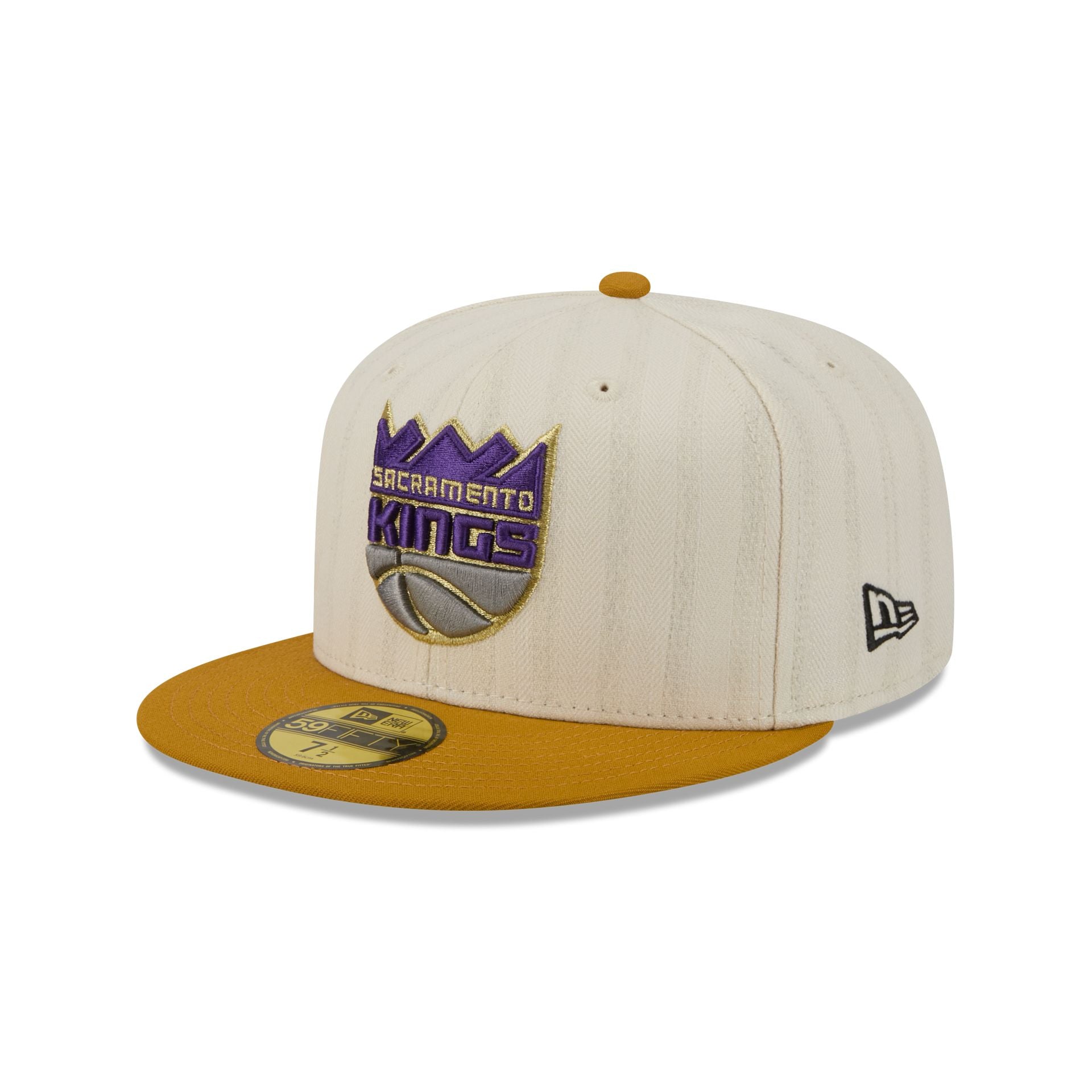 Sacramento Kings Chrome Herringbone 59FIFTY Fitted Hat - Image 3