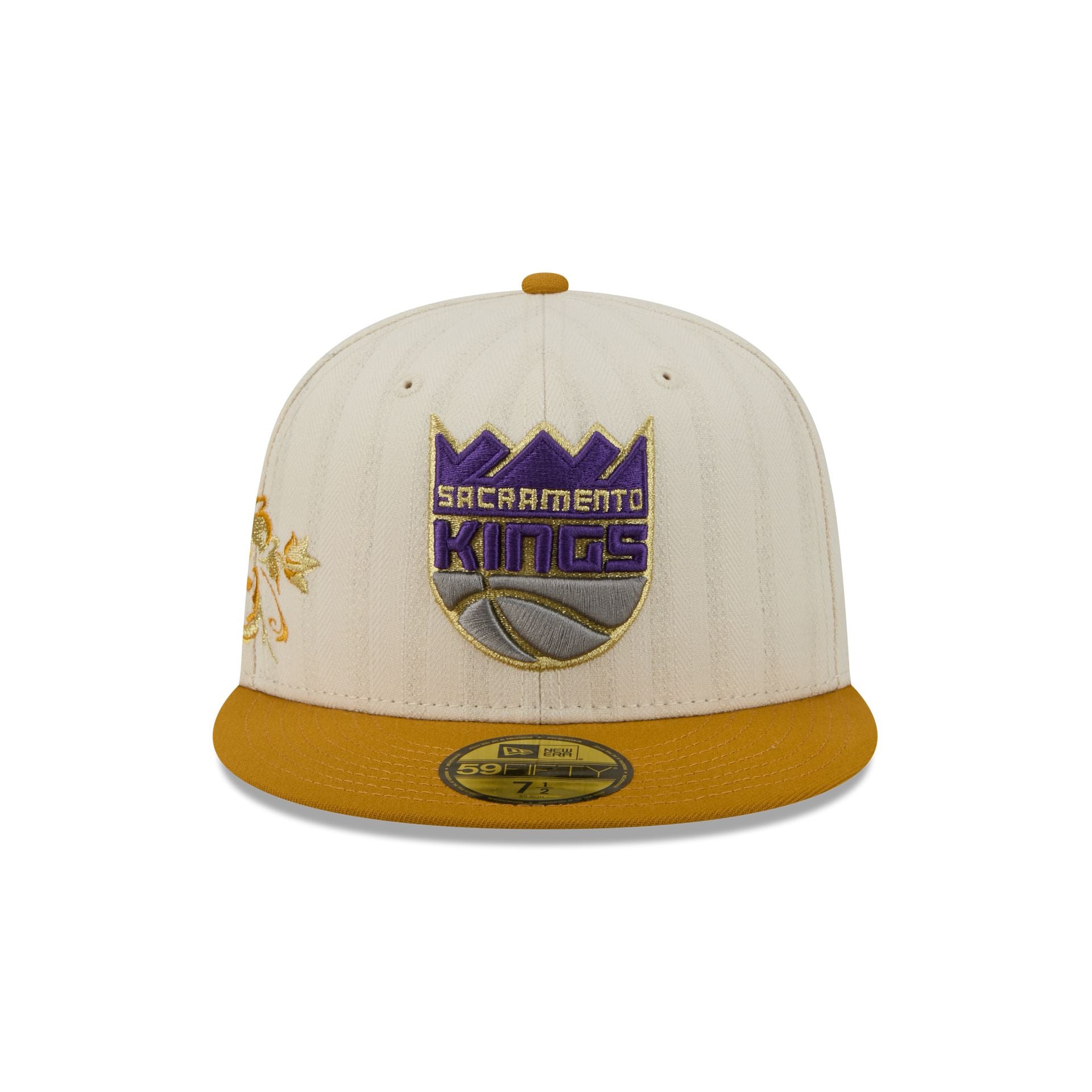 Sacramento Kings Chrome Herringbone 59FIFTY Fitted Hat - Image 2