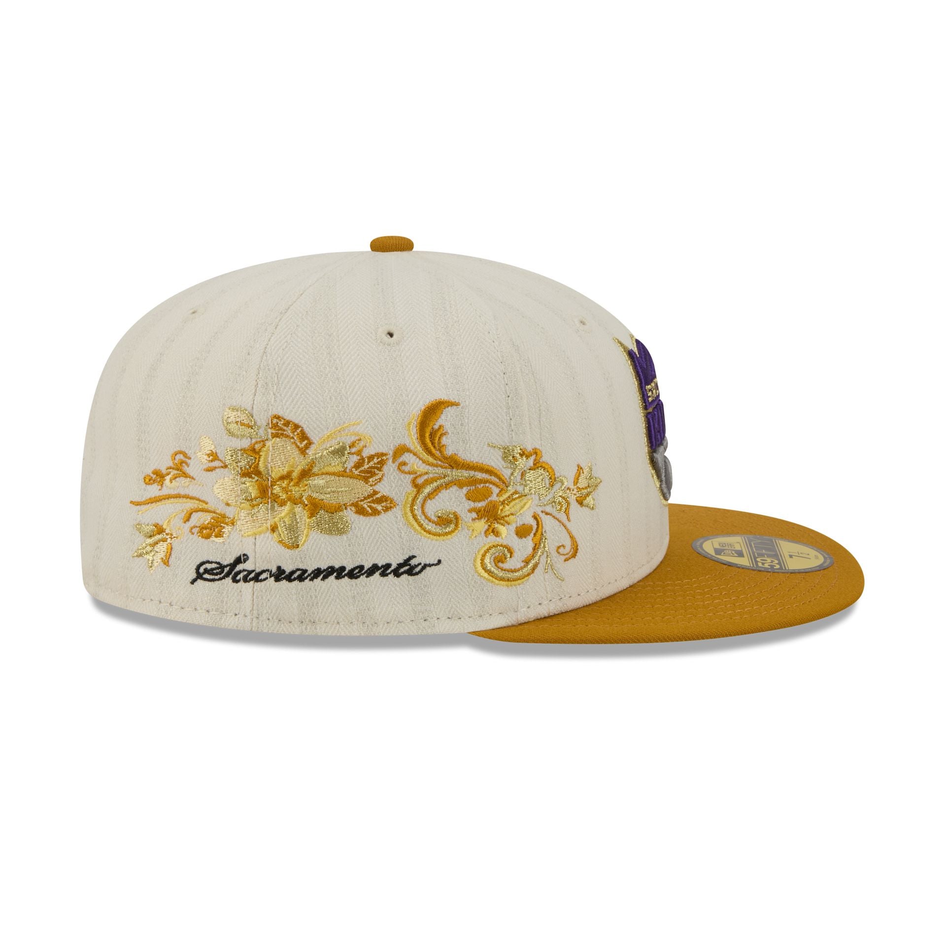 Sacramento Kings Chrome Herringbone 59FIFTY Fitted Hat - Image 4