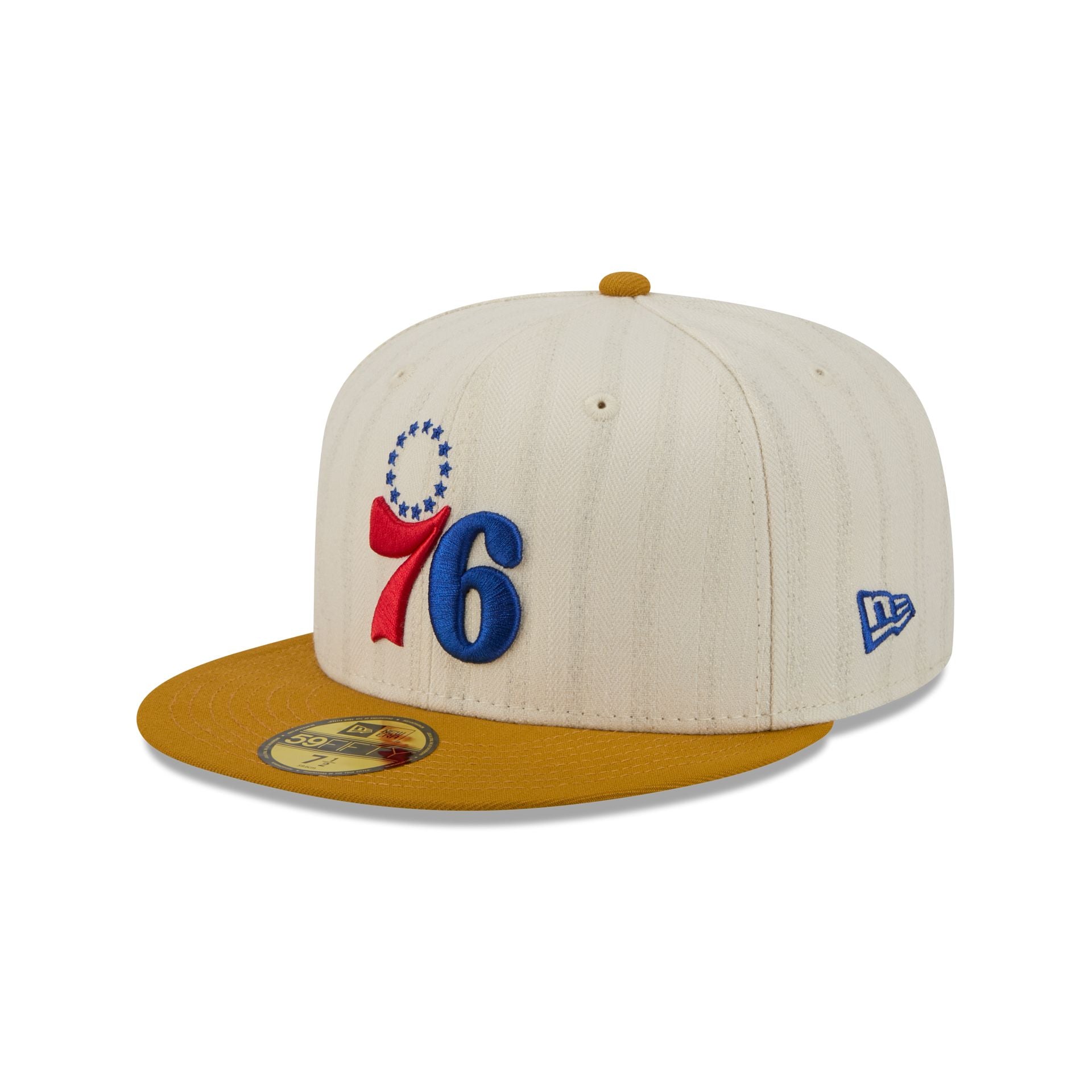 Philadelphia 76ers Chrome Herringbone 59FIFTY Fitted Hat - Image 3