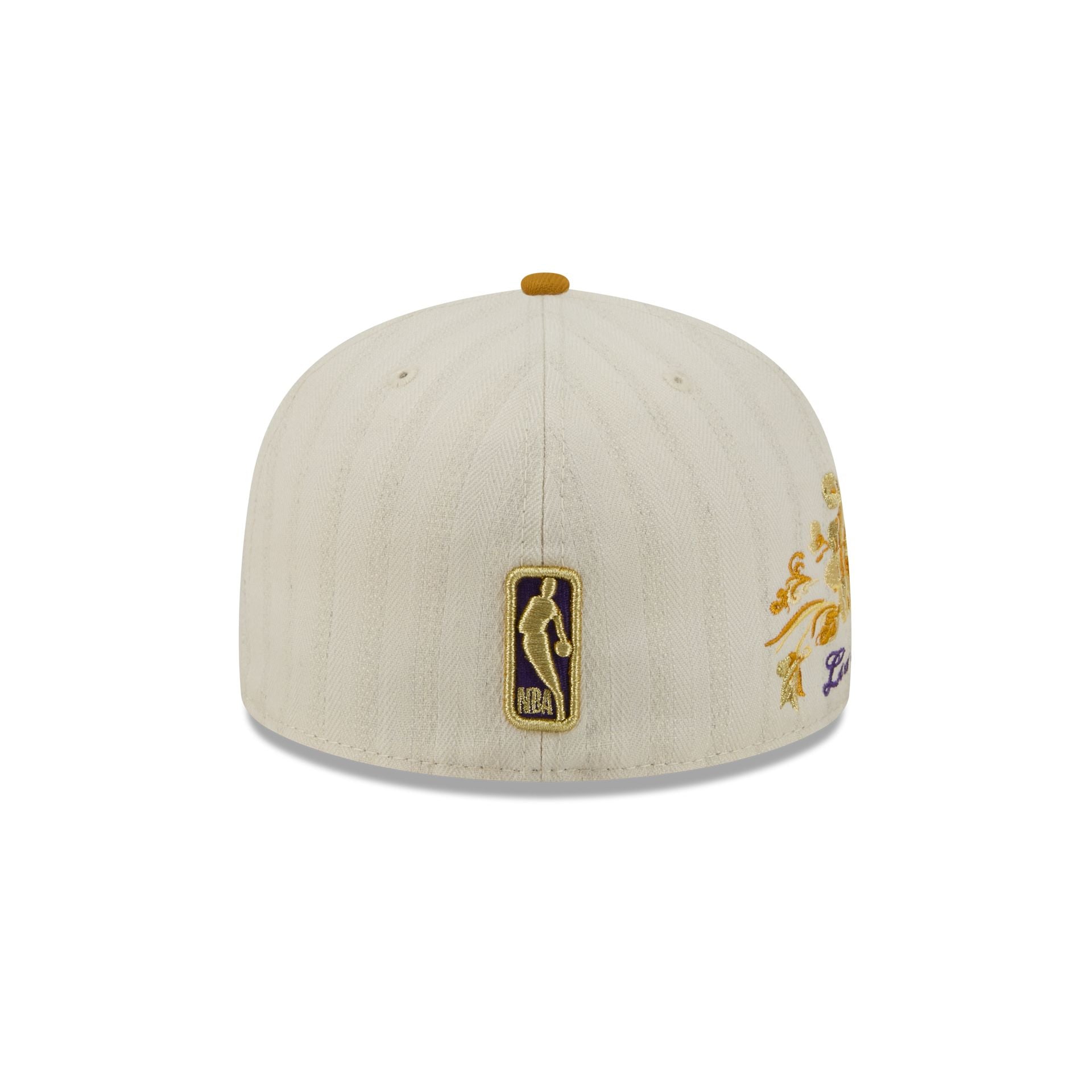 Los Angeles Lakers Chrome Herringbone 59FIFTY Fitted Hat - Image 6