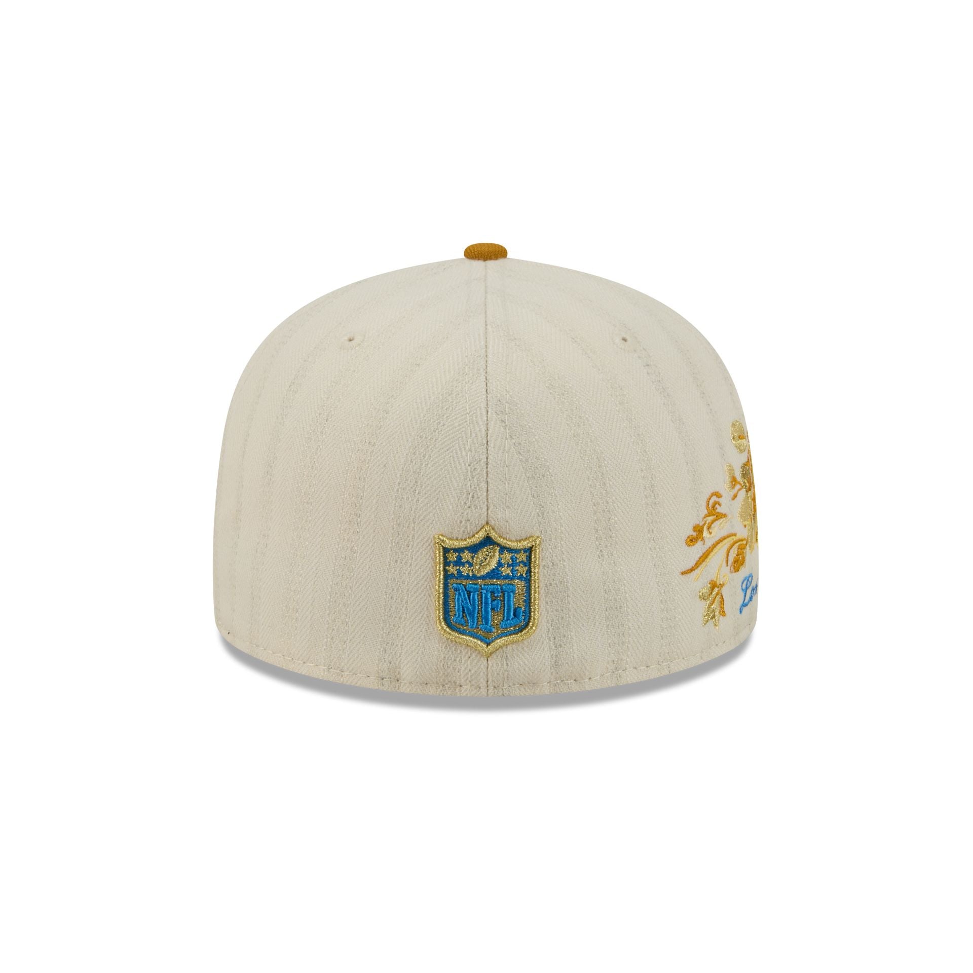 Los Angeles Chargers Chrome Herringbone 59FIFTY Fitted Hat - Image 6