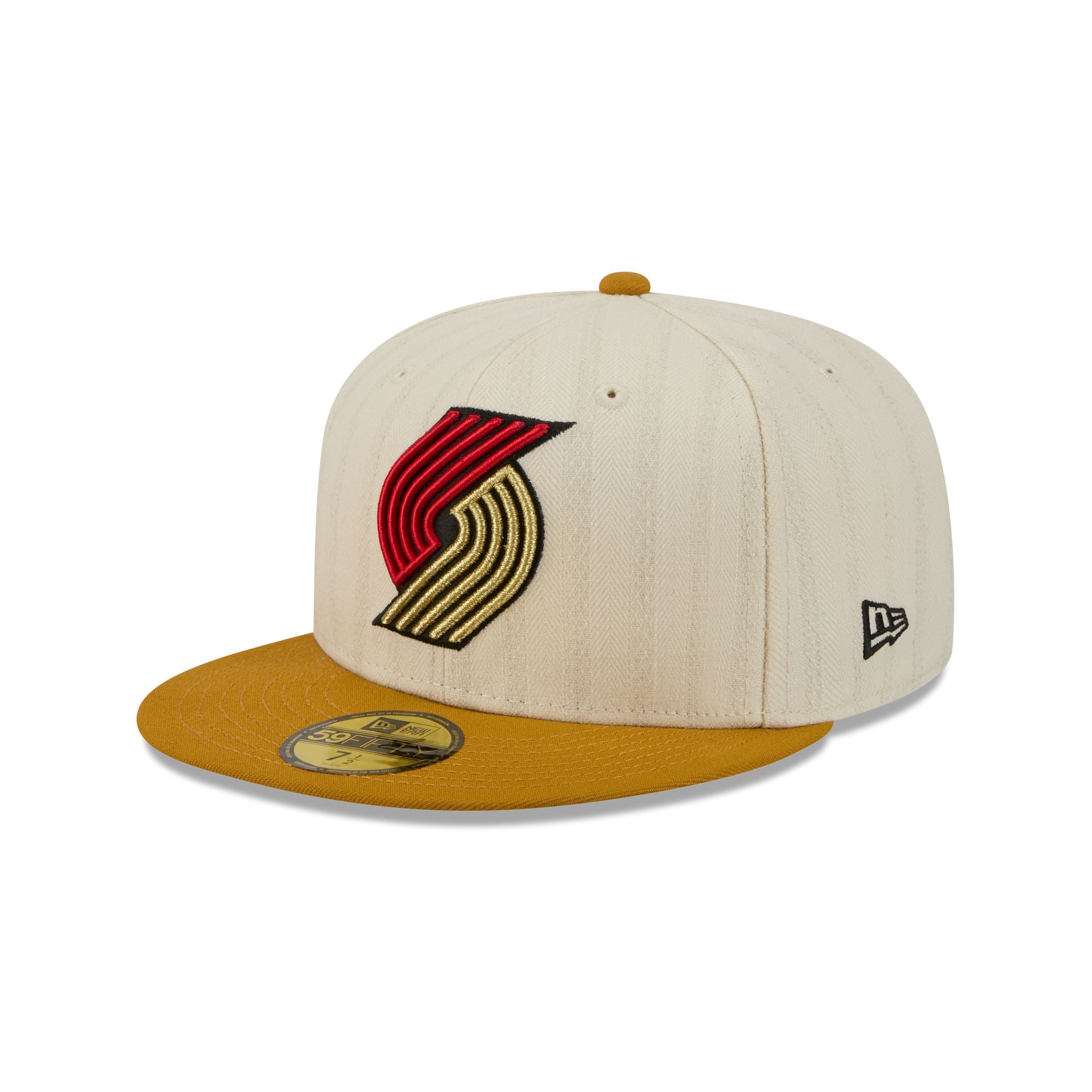 Portland Trail Blazers Chrome Herringbone 59FIFTY Fitted Hat - Image 3