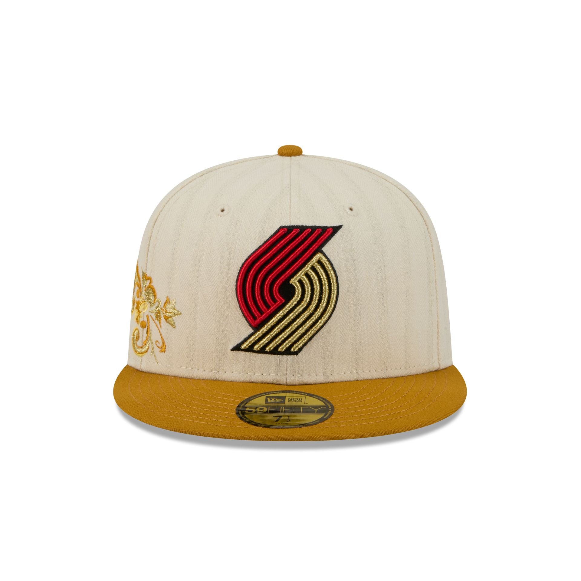 Portland Trail Blazers Chrome Herringbone 59FIFTY Fitted Hat - Image 2