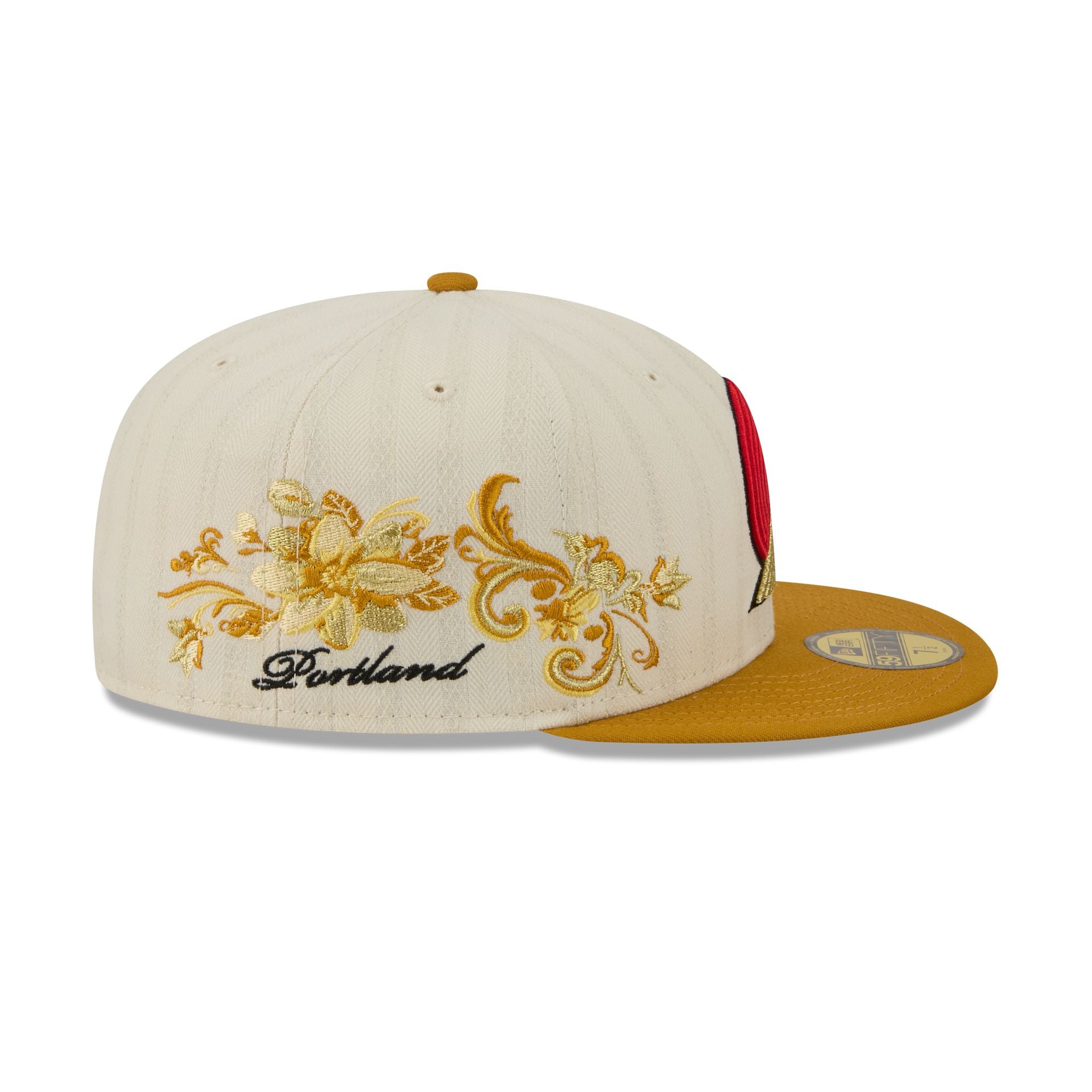 Portland Trail Blazers Chrome Herringbone 59FIFTY Fitted Hat - Image 4