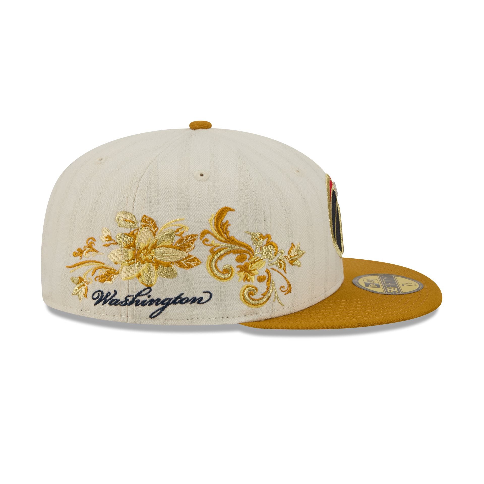 Washington Wizards Chrome Herringbone 59FIFTY Fitted Hat - Image 4