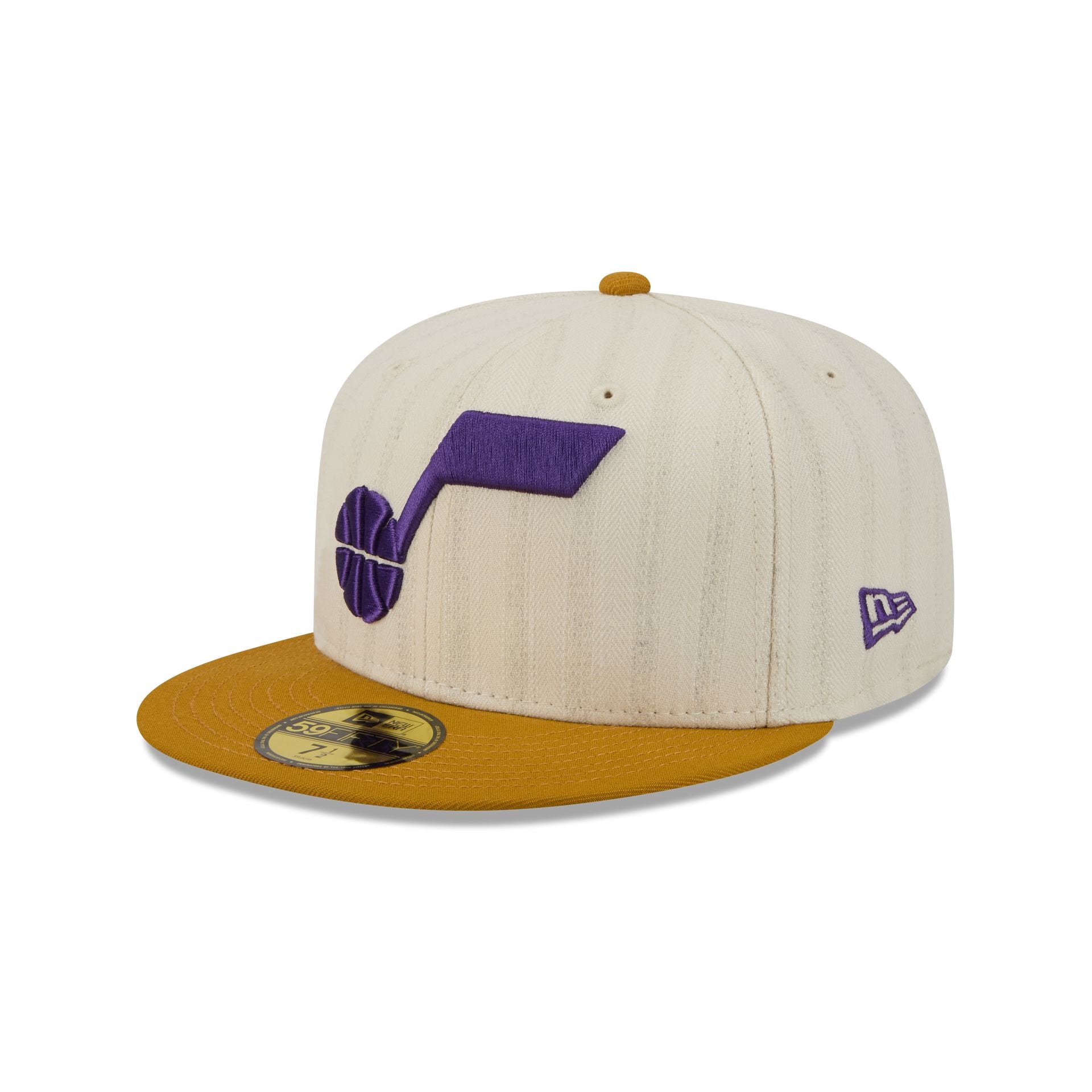 Utah Jazz Chrome Herringbone 59FIFTY Fitted Hat - Image 3