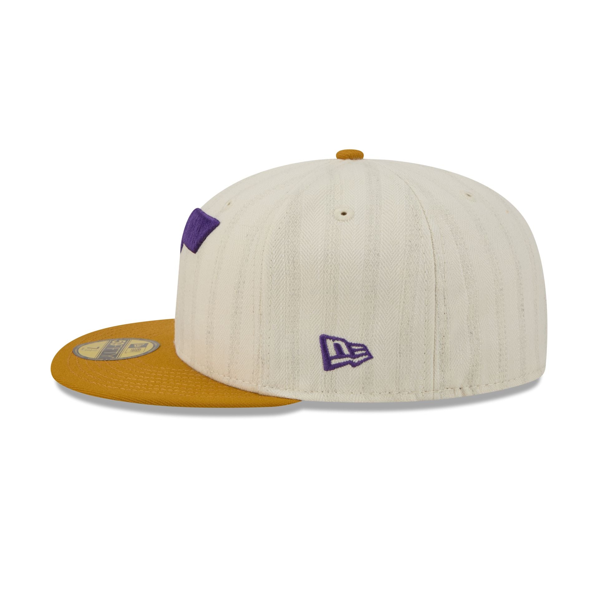 Utah Jazz Chrome Herringbone 59FIFTY Fitted Hat - Image 5