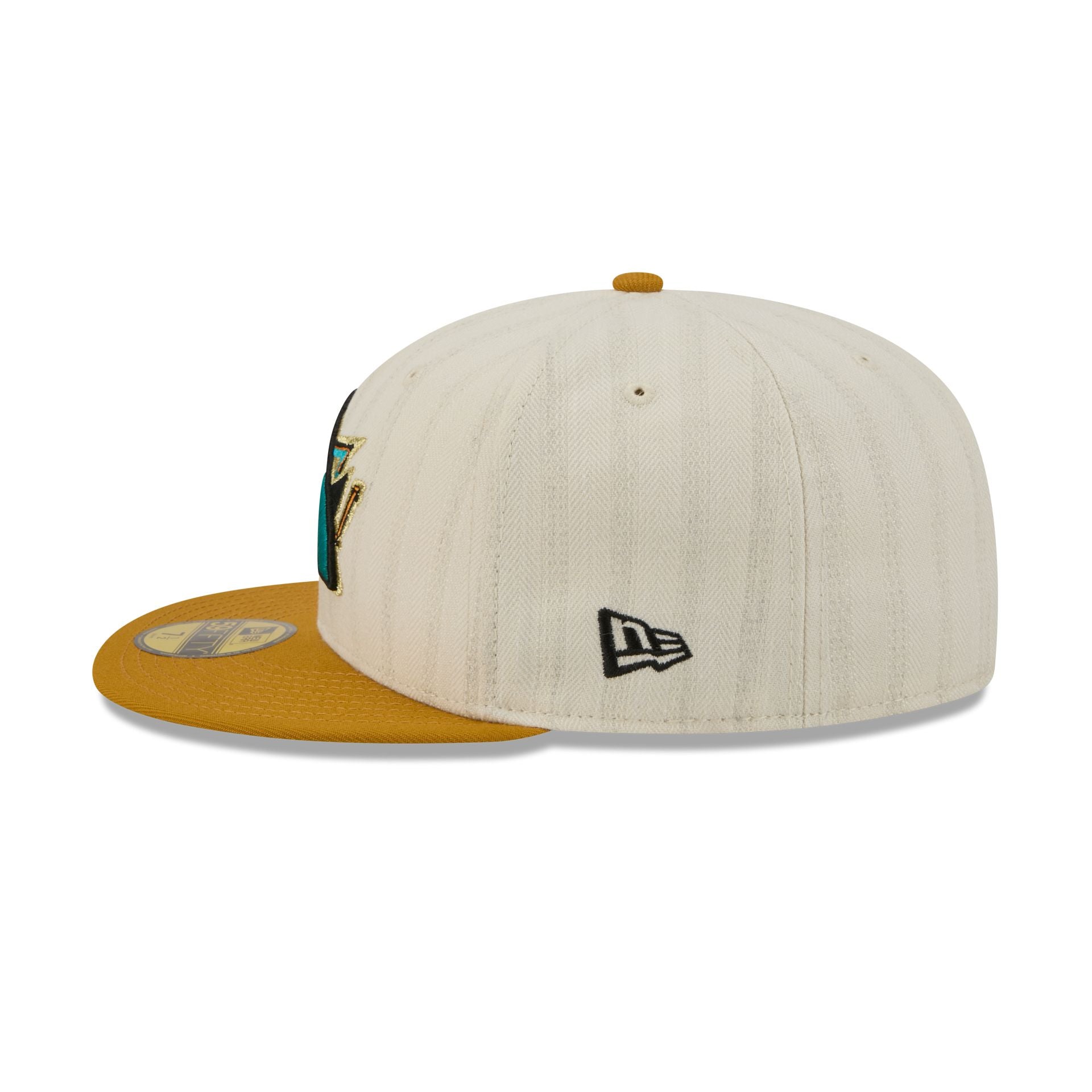 San Jose Sharks Chrome Herringbone 59FIFTY Fitted Hat - Image 5