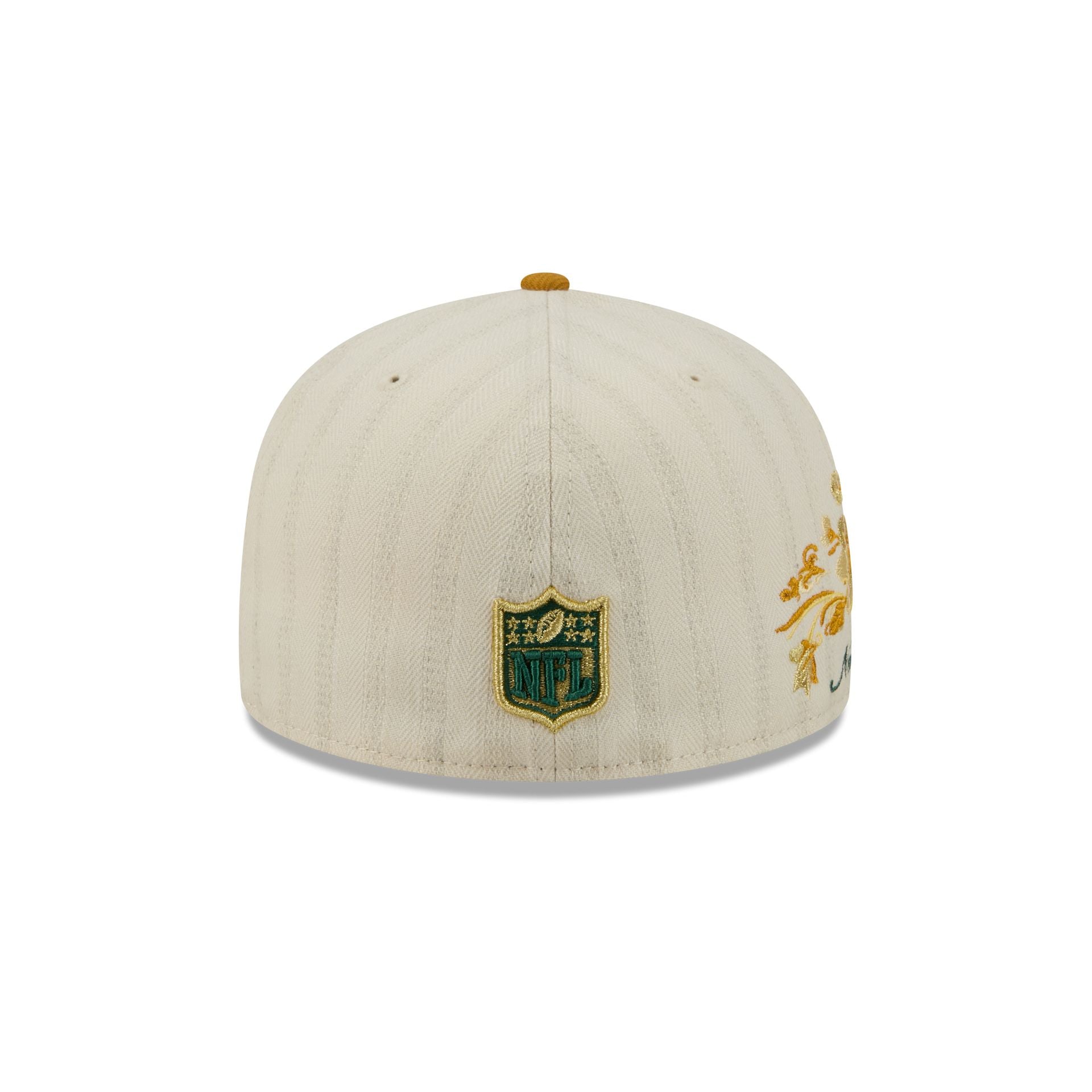 New York Jets Chrome Herringbone 59FIFTY Fitted Hat - Image 6